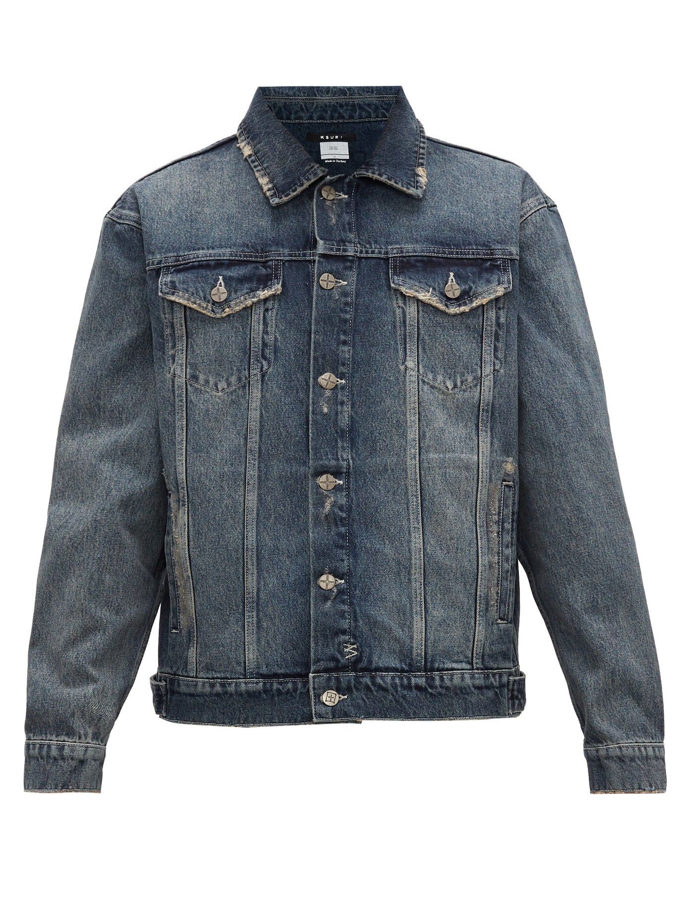 Ksubi Distressed Denim Jacket Size US XXL / EU 58 / 5 - 10 Thumbnail