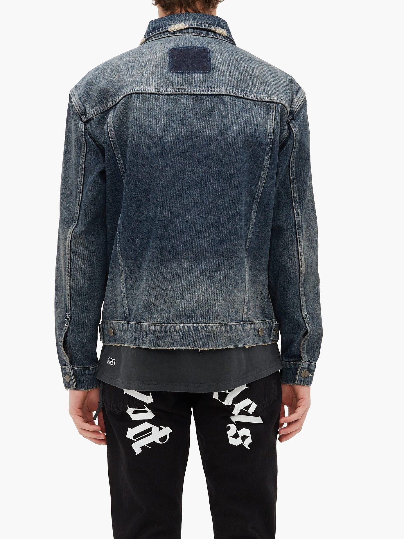 Ksubi Distressed Denim Jacket Size US XXL / EU 58 / 5 - 1 Thumbnail