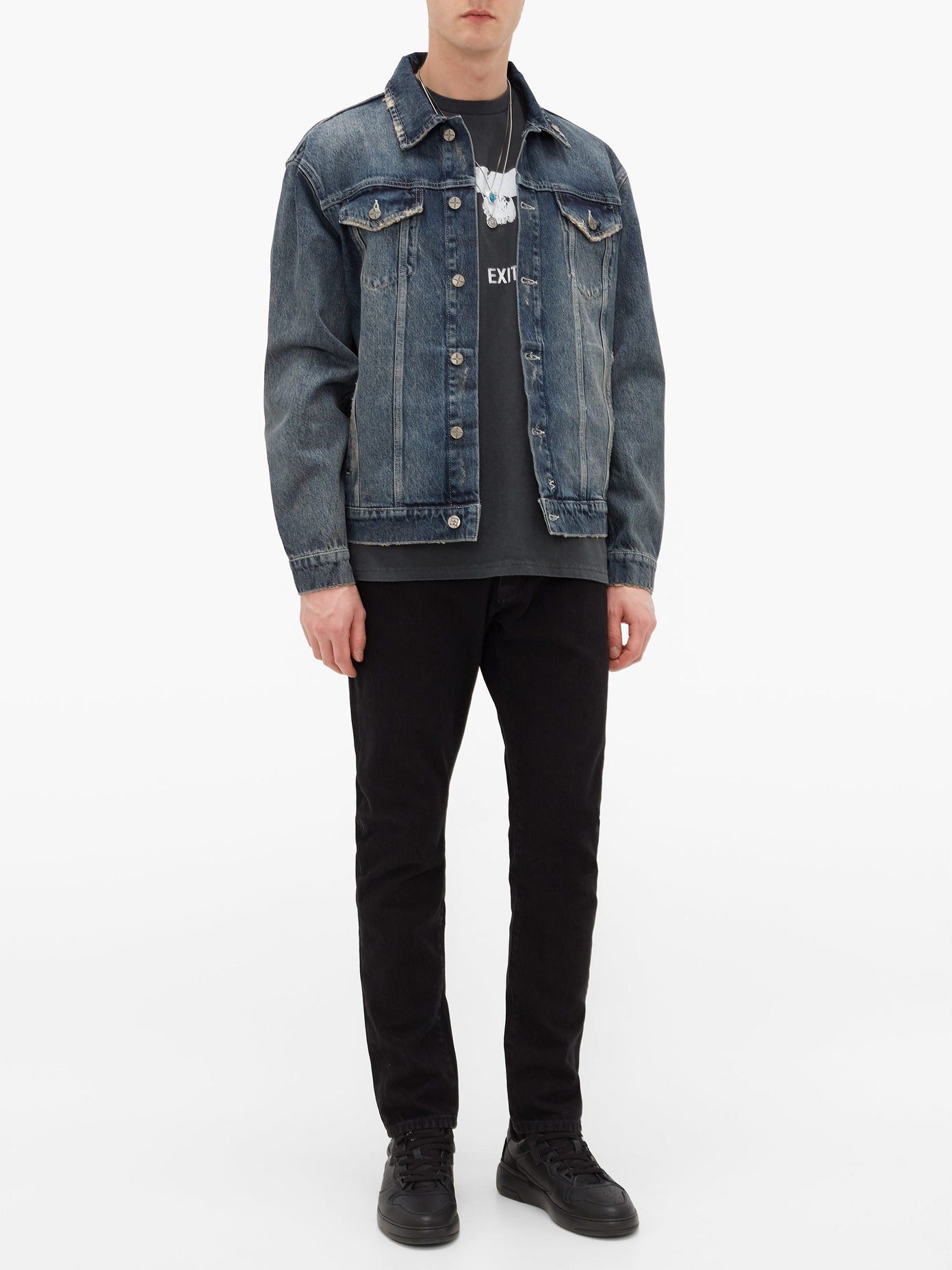 Ksubi Distressed Denim Jacket Size US XXL / EU 58 / 5 - 3 Thumbnail