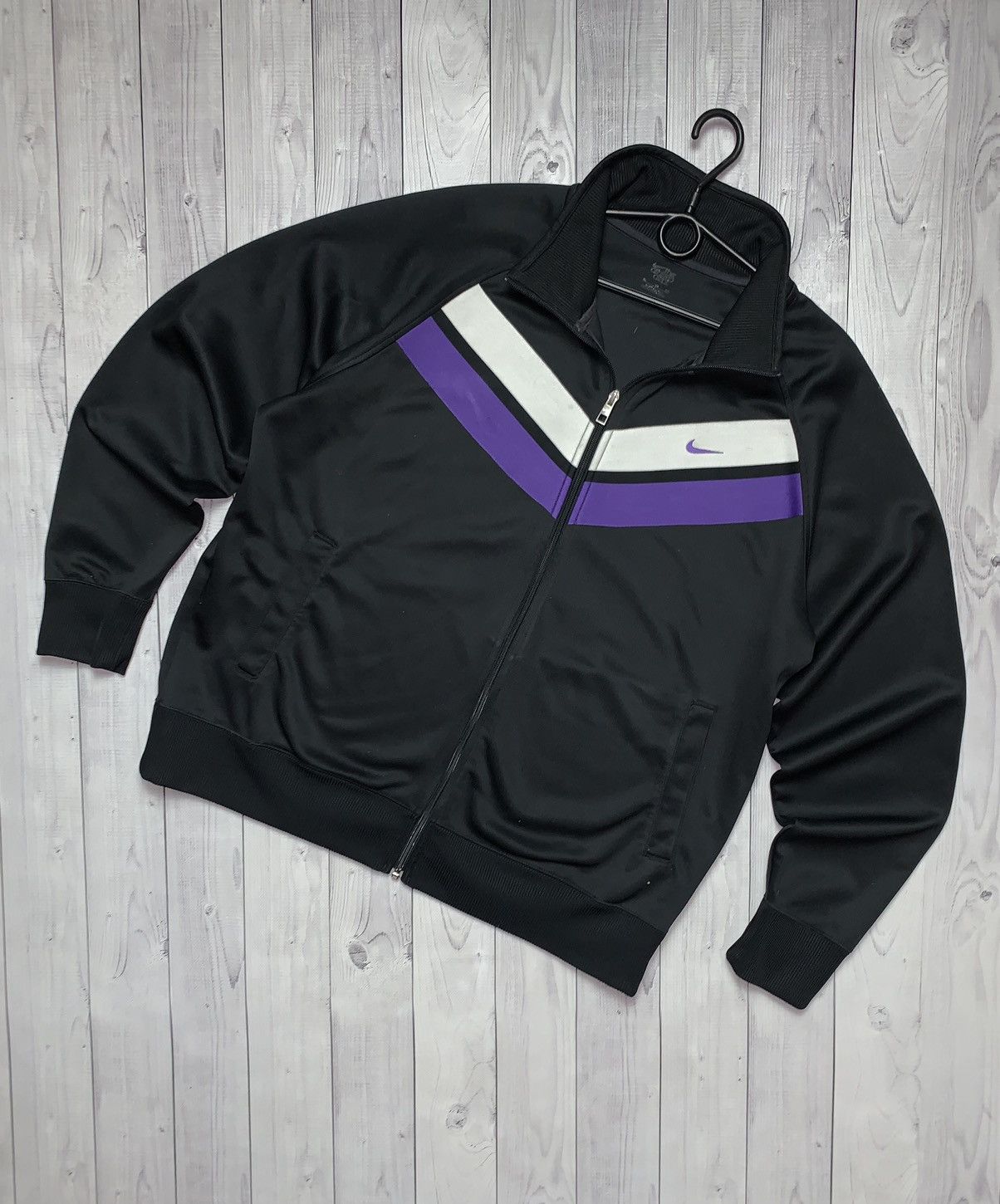 Vintage Nike track jacket logo striped size XL