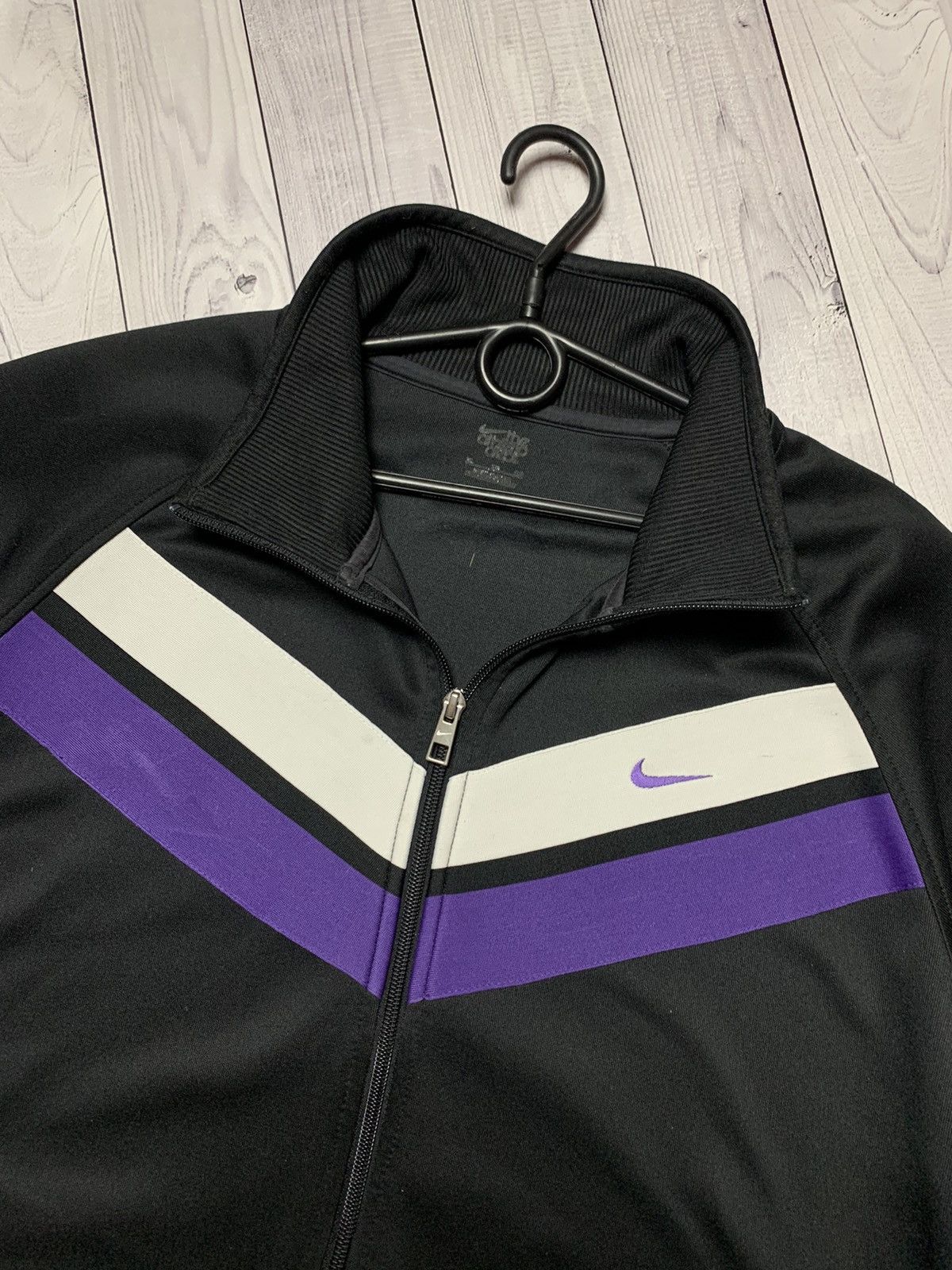 Nike × Vintage Vintage Nike track jacket logo striped size XL Size US XL / EU 56 / 4 - 3 Thumbnail