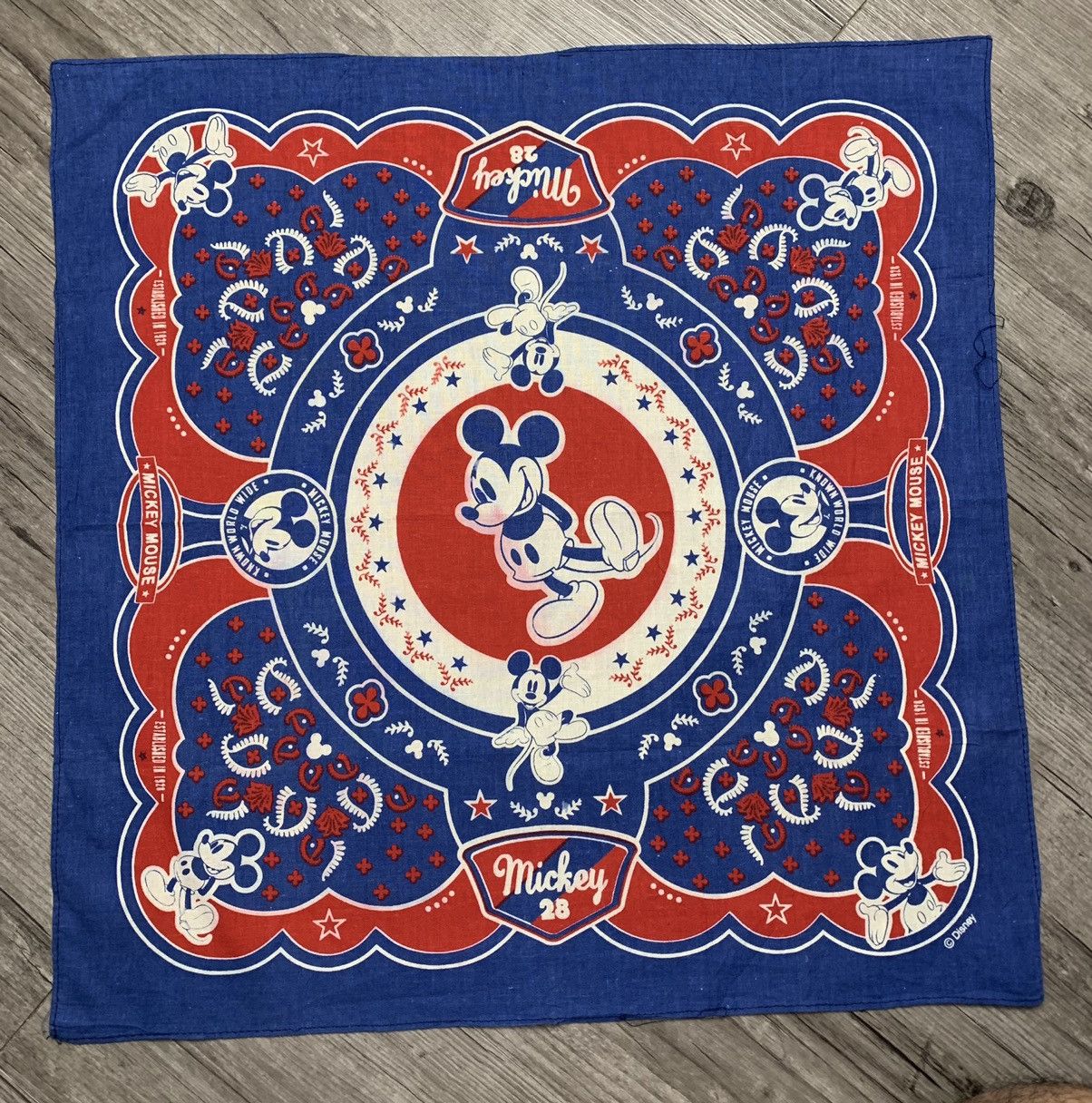 Disney Disney Mickey Handkerchief Neckerchief Pocketsquares Size ONE SIZE - 1 Thumbnail