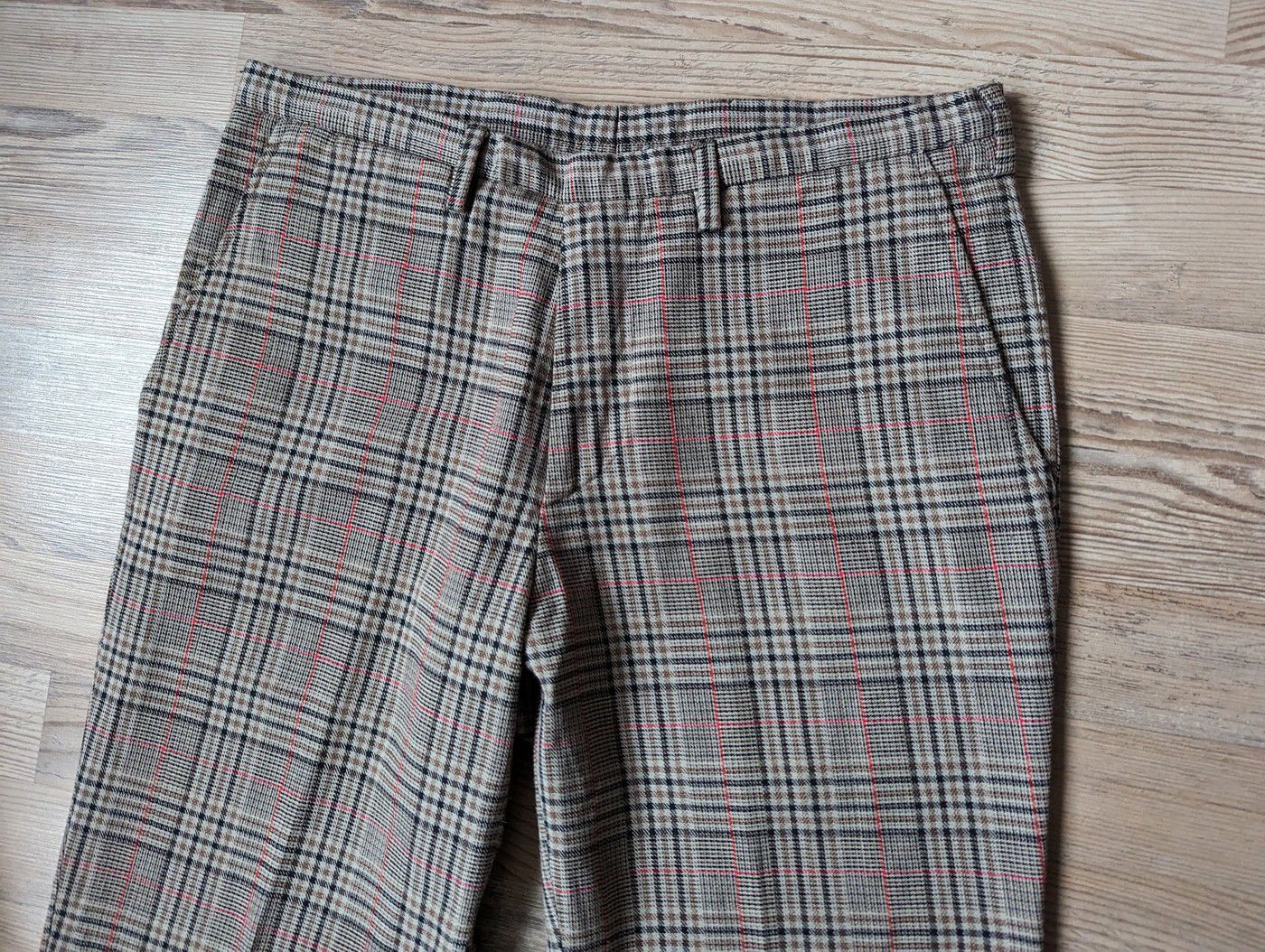Vintage Vintage Plaid Checked Slacks Wide Leg Pants Retro 31 Size US 31 - 4 Thumbnail