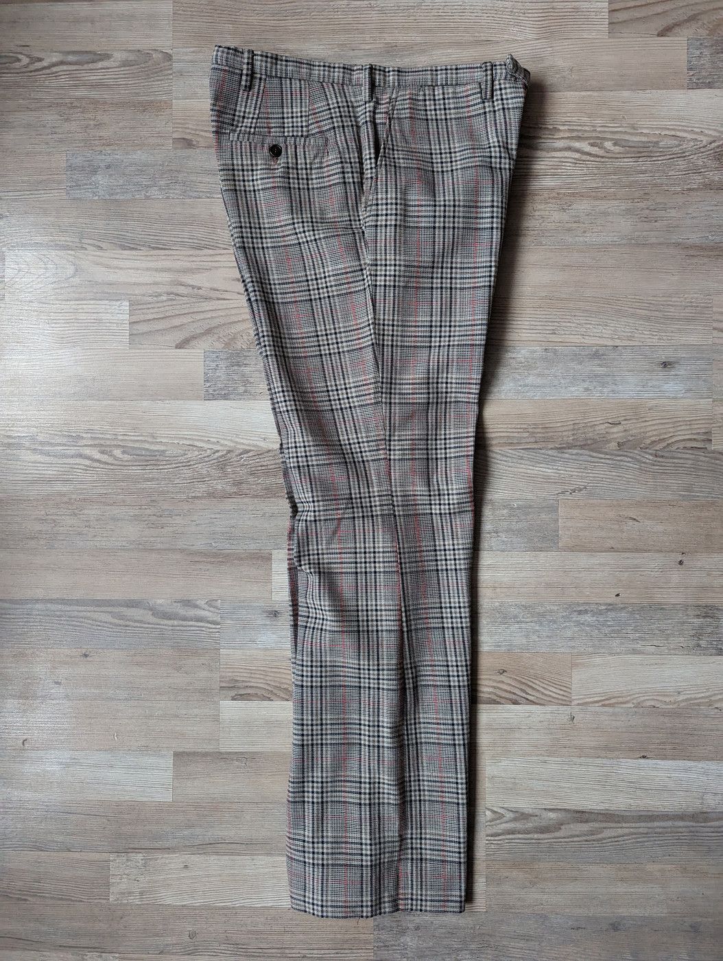 Vintage Vintage Plaid Checked Slacks Wide Leg Pants Retro 31 Size US 31 - 5 Thumbnail
