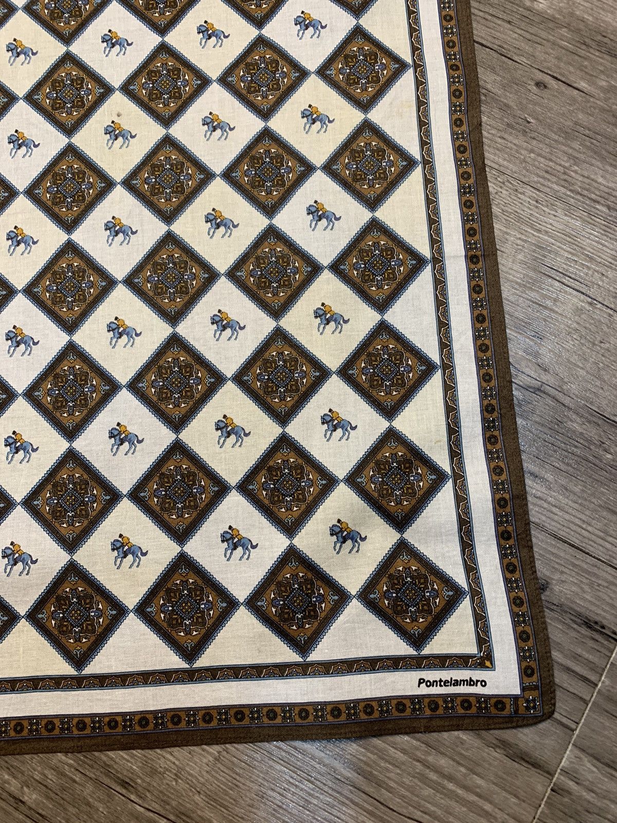 Vintage Pontelambro Handkerchief Neckerchief Pocketsquares Size ONE SIZE - 3 Thumbnail