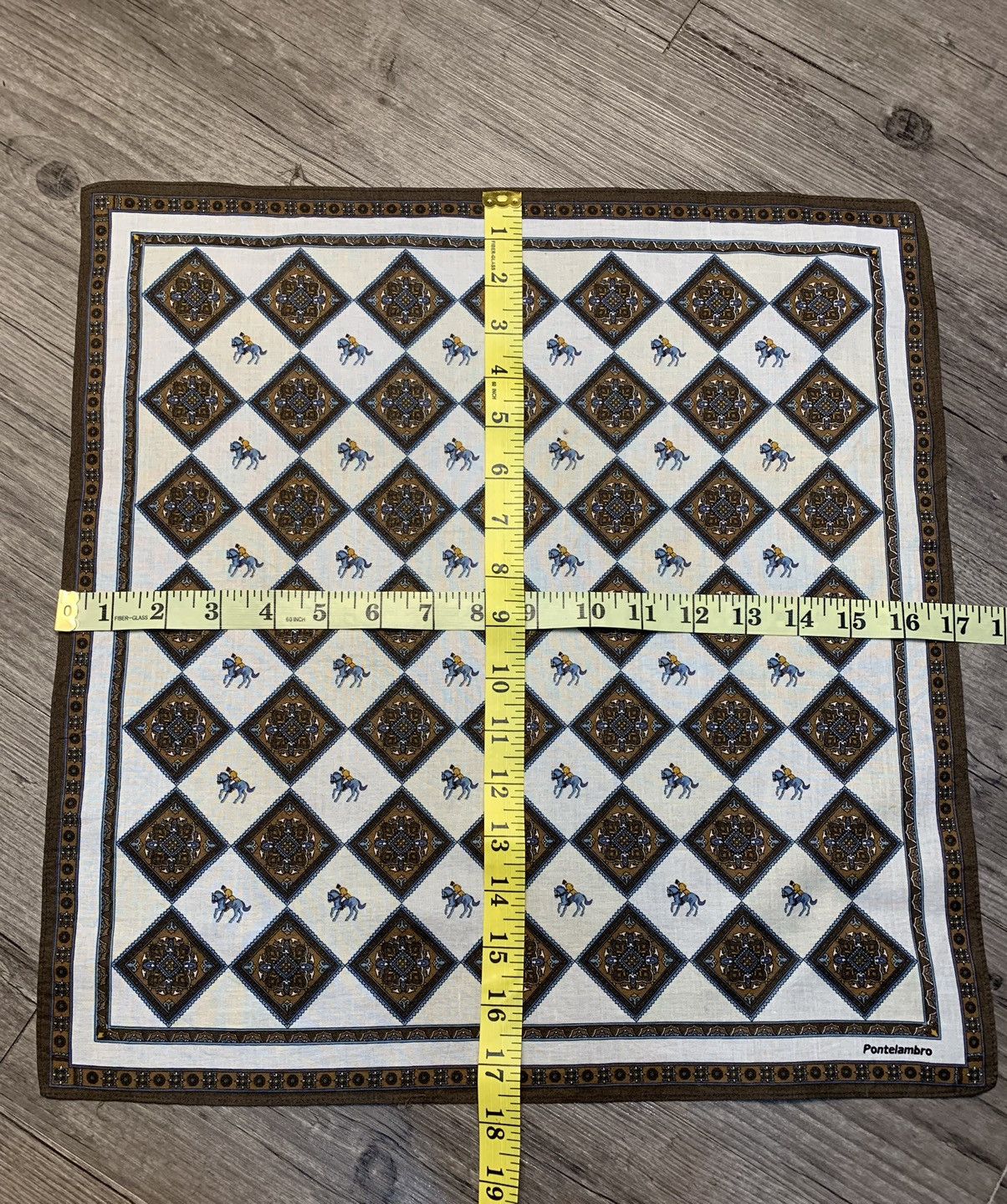 Vintage Pontelambro Handkerchief Neckerchief Pocketsquares Size ONE SIZE - 6 Thumbnail