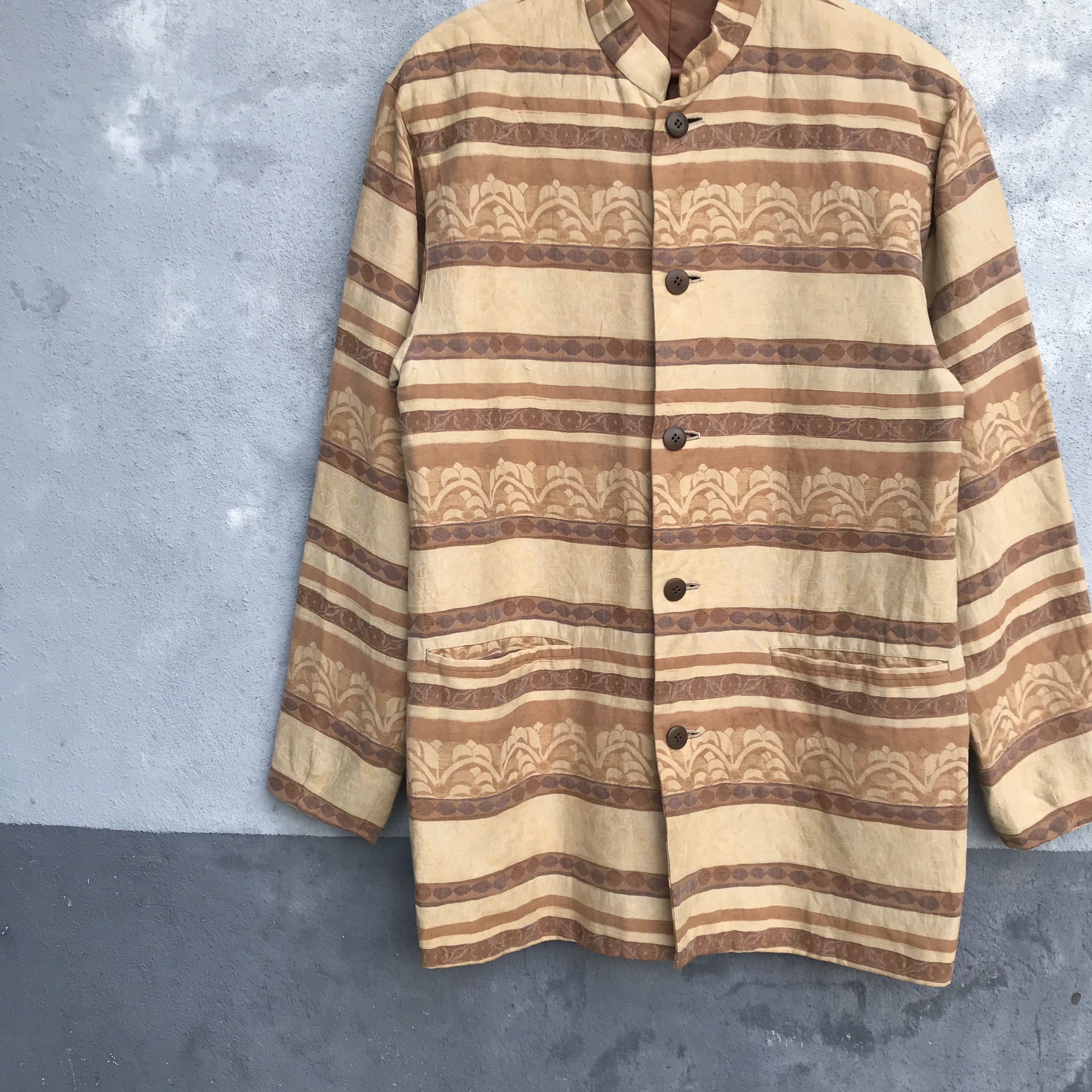 Bajra Designer Bajra linen classic native jacket yohji style Size US M / EU 48-50 / 2 - 2 Thumbnail