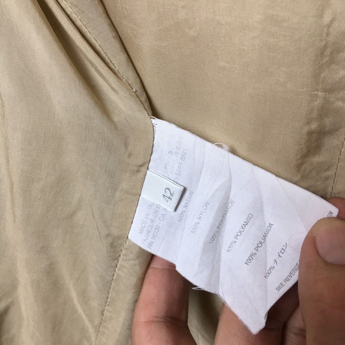 Prada Prada Gold Nylon Jacket Size M / US 6-8 / IT 42-44 - 5 Thumbnail