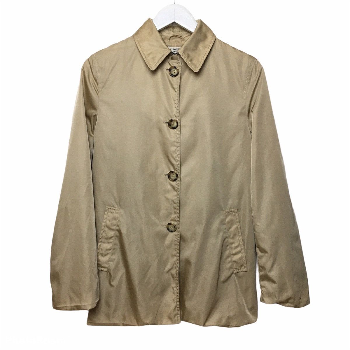 Prada Prada Gold Nylon Jacket Size M / US 6-8 / IT 42-44 - 1 Thumbnail