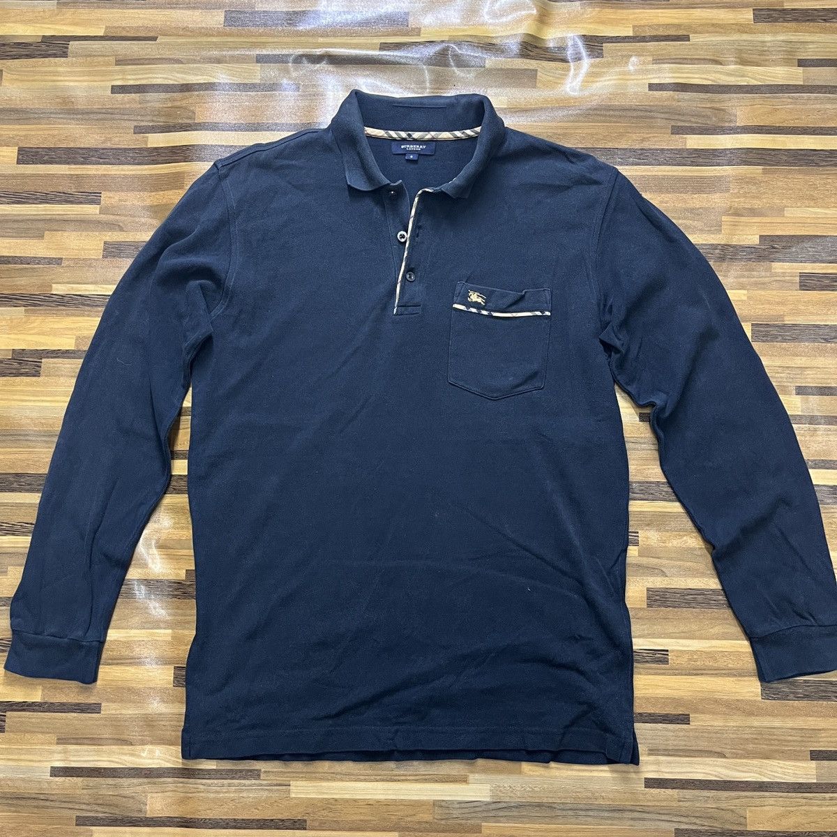 Burberry × Vintage Vintage 80s Burberry Long Sleeves Size US S / EU 44-46 / 1 - 14 Thumbnail