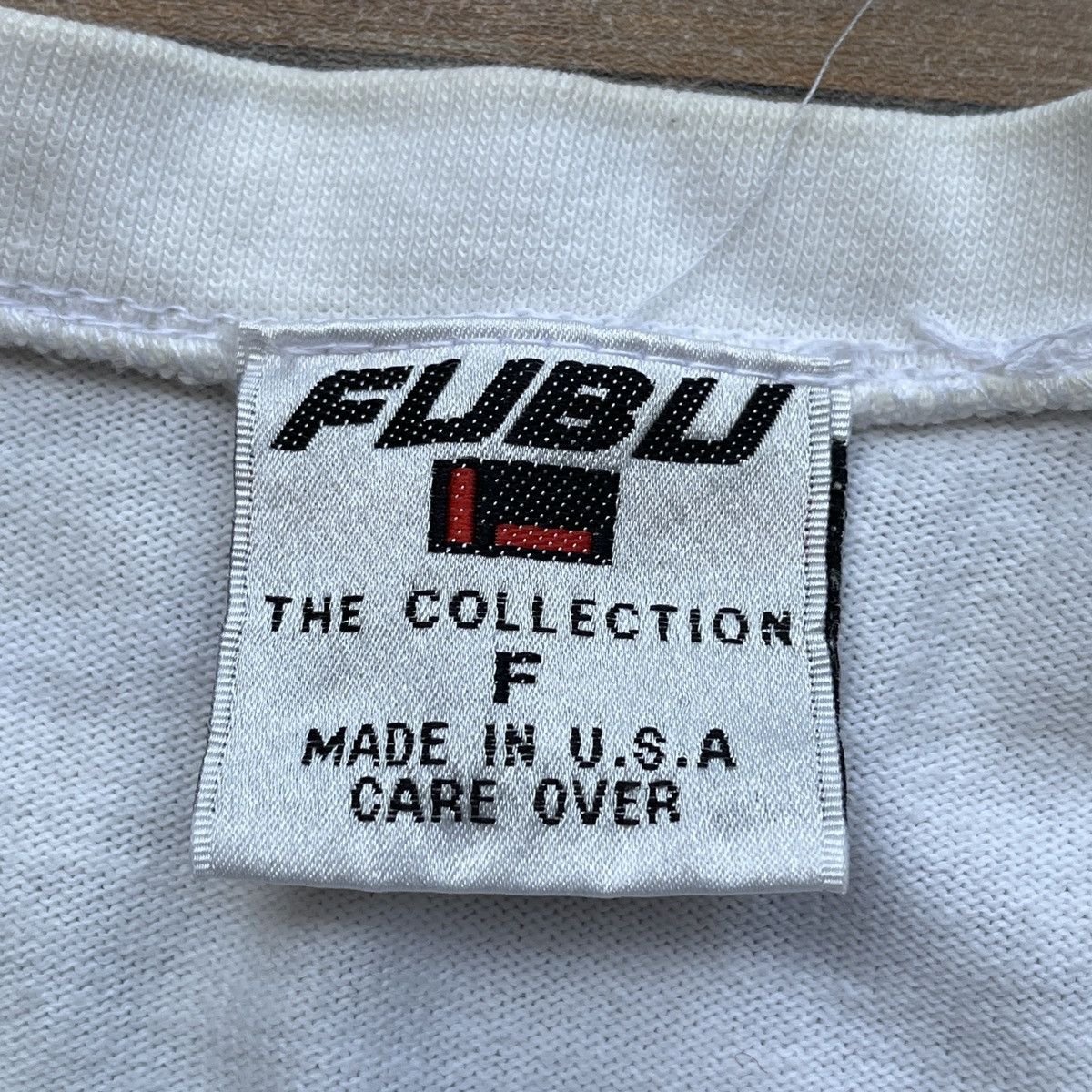 Fubu Vintage 1985 Fubu Collection Bleach Wash TShirt Made In USA Size US L / EU 52-54 / 3 - 6 Thumbnail