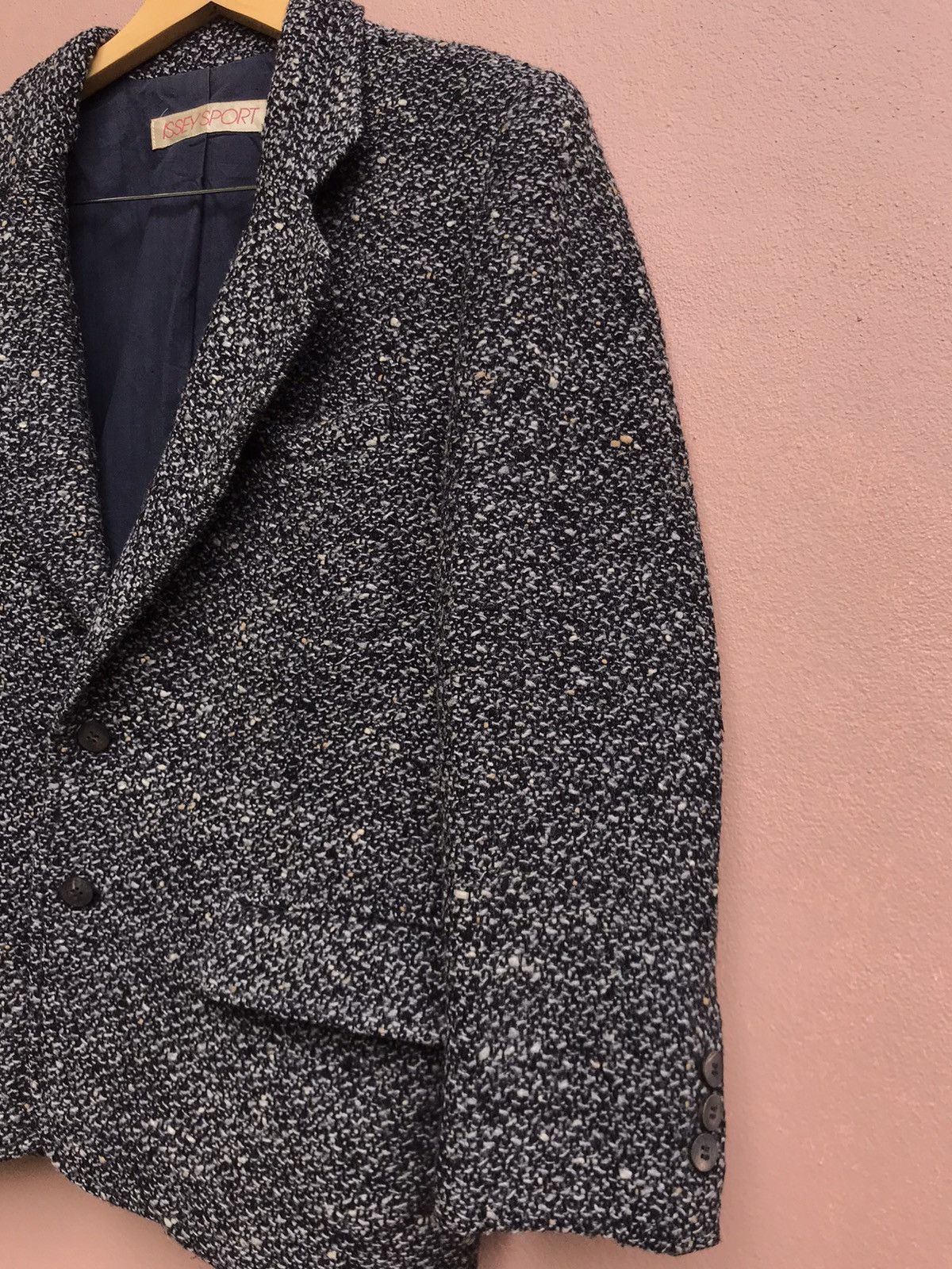 Issey Miyake 🔥80s Achieve Issey Sport Tweed Coat Jacket Size US S / EU 44-46 / 1 - 4 Thumbnail
