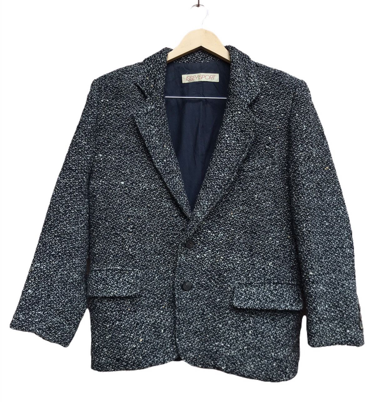 Issey Miyake 🔥80s Achieve Issey Sport Tweed Coat Jacket Size US S / EU 44-46 / 1 - 1 Thumbnail