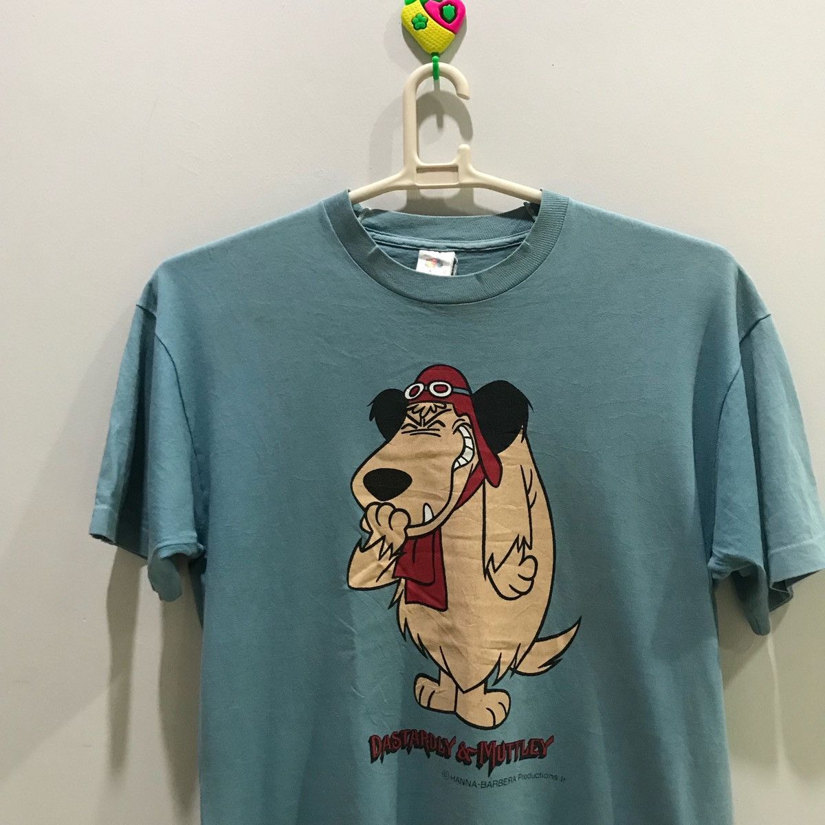 Fruit Of The Loom × Vintage DASTARDLY & MUTTLEY short Sleeve T-Shirts Size L Fits M Size US M / EU 48-50 / 2 - 3 Thumbnail