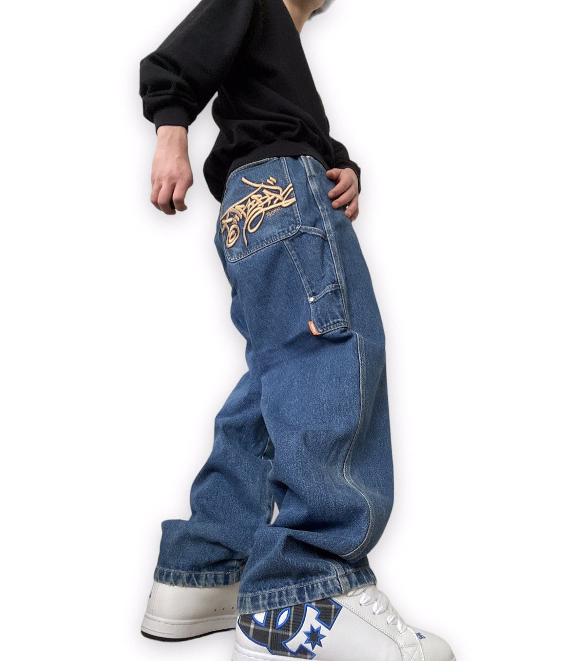 Vintage Tribal Rave Baggy Carpenter Jeans JNCO Style