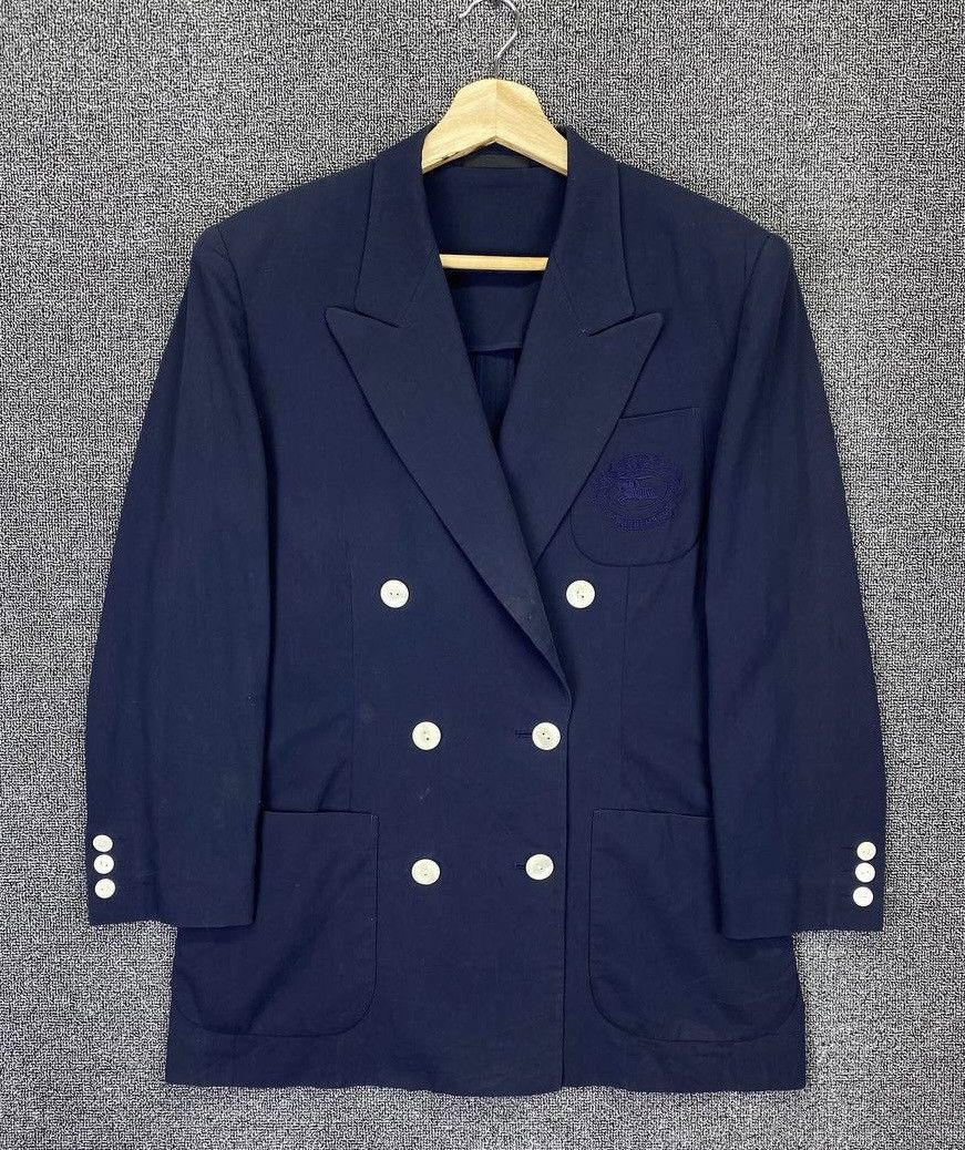 Burberry Vintage Burberry Double Breasted Blazer Coats Jacket Size M / US 6-8 / IT 42-44 - 1 Thumbnail