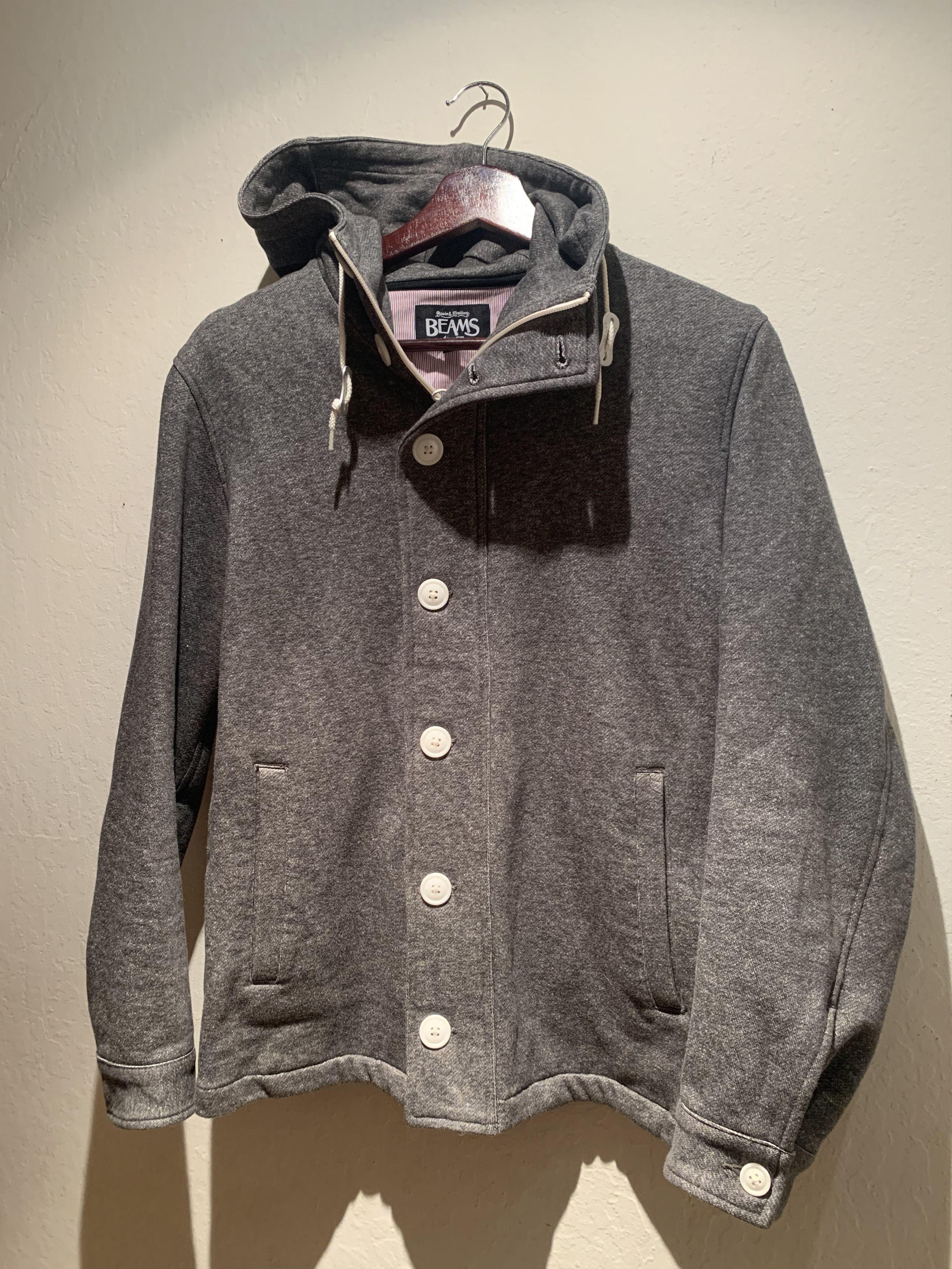 *RARE* BEAMS Lined Zip Hoodie Jacket - Medium