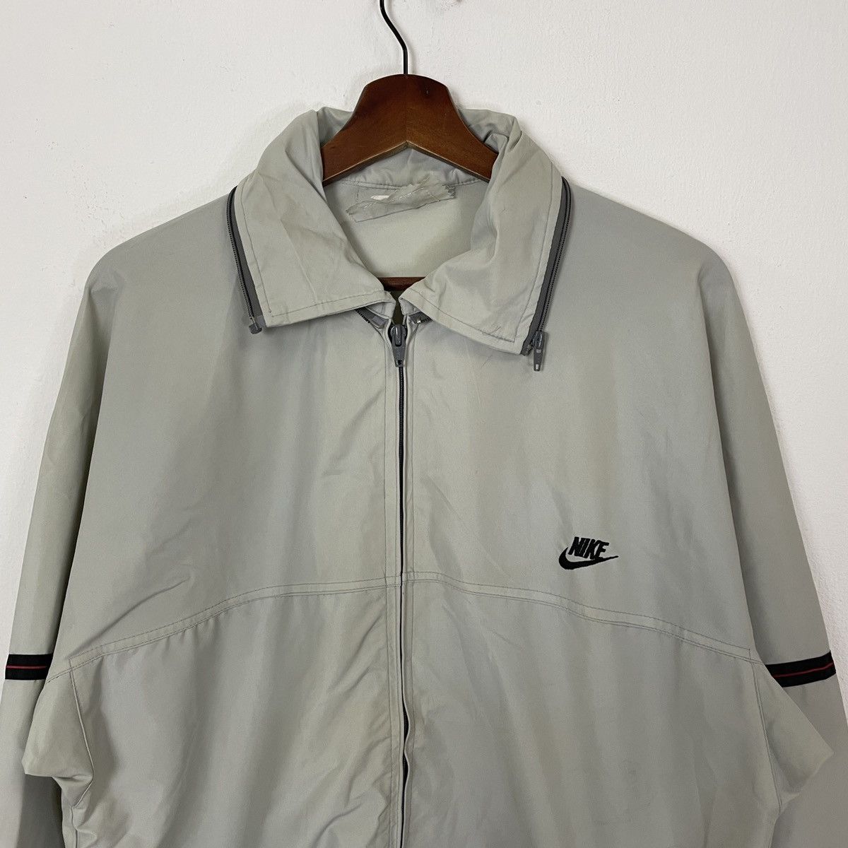 Nike Vintage 90s Nike Embroidery Small Logo Zipper Ups Sweater Size US L / EU 52-54 / 3 - 4 Thumbnail
