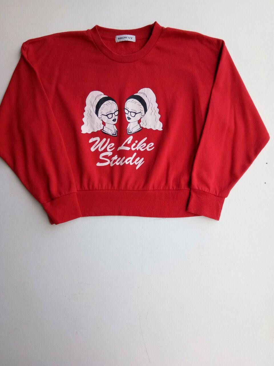 Other Vintage Browny We Like Study Sweatshirt Size US M / EU 48-50 / 2 - 1 Thumbnail