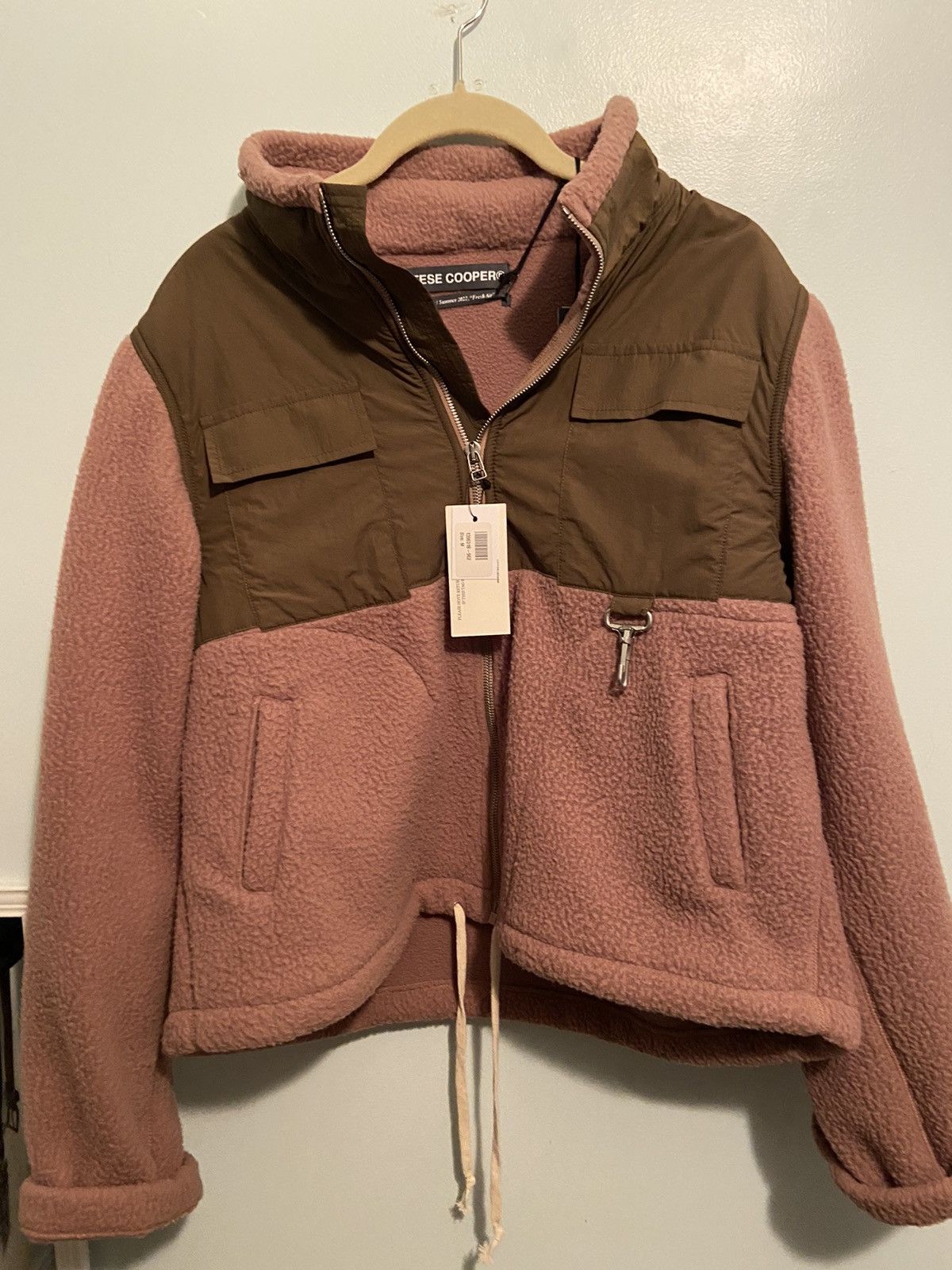 Reese Cooper Reese Cooper Cropped Fleece Jacket - Brown Size US M / EU 48-50 / 2 - 2 Thumbnail