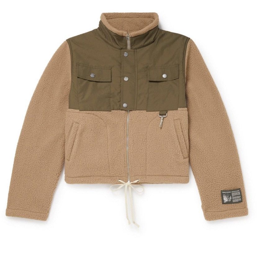 Reese Cooper Cropped Fleece Jacket - Brown