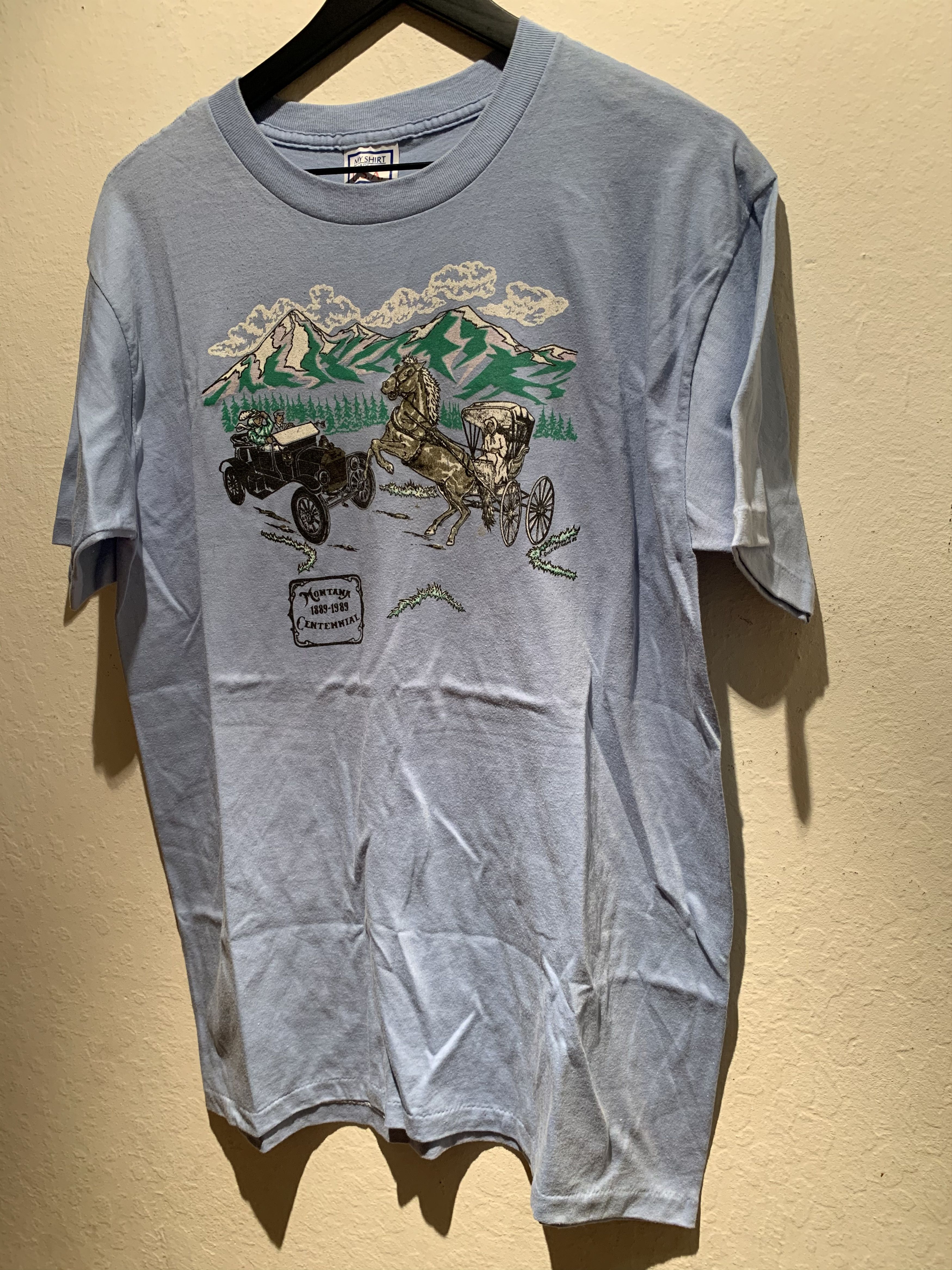 *RARE* Vintage Montana Centennial 1889-1989 USA Made Shirt