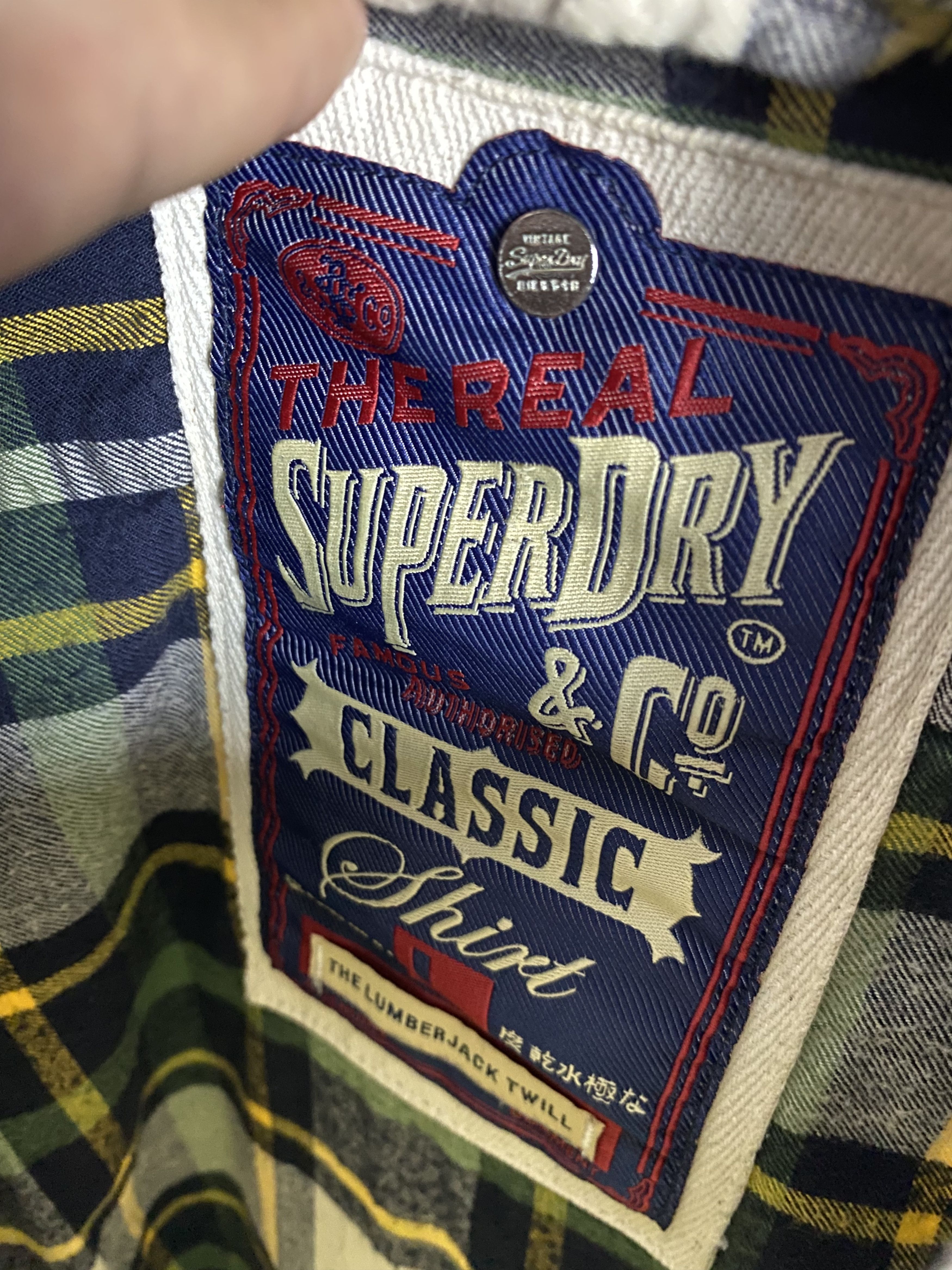 Flannel Vintage Superdry Flannel Shirt Travis style Size US L / EU 52-54 / 3 - 4 Thumbnail
