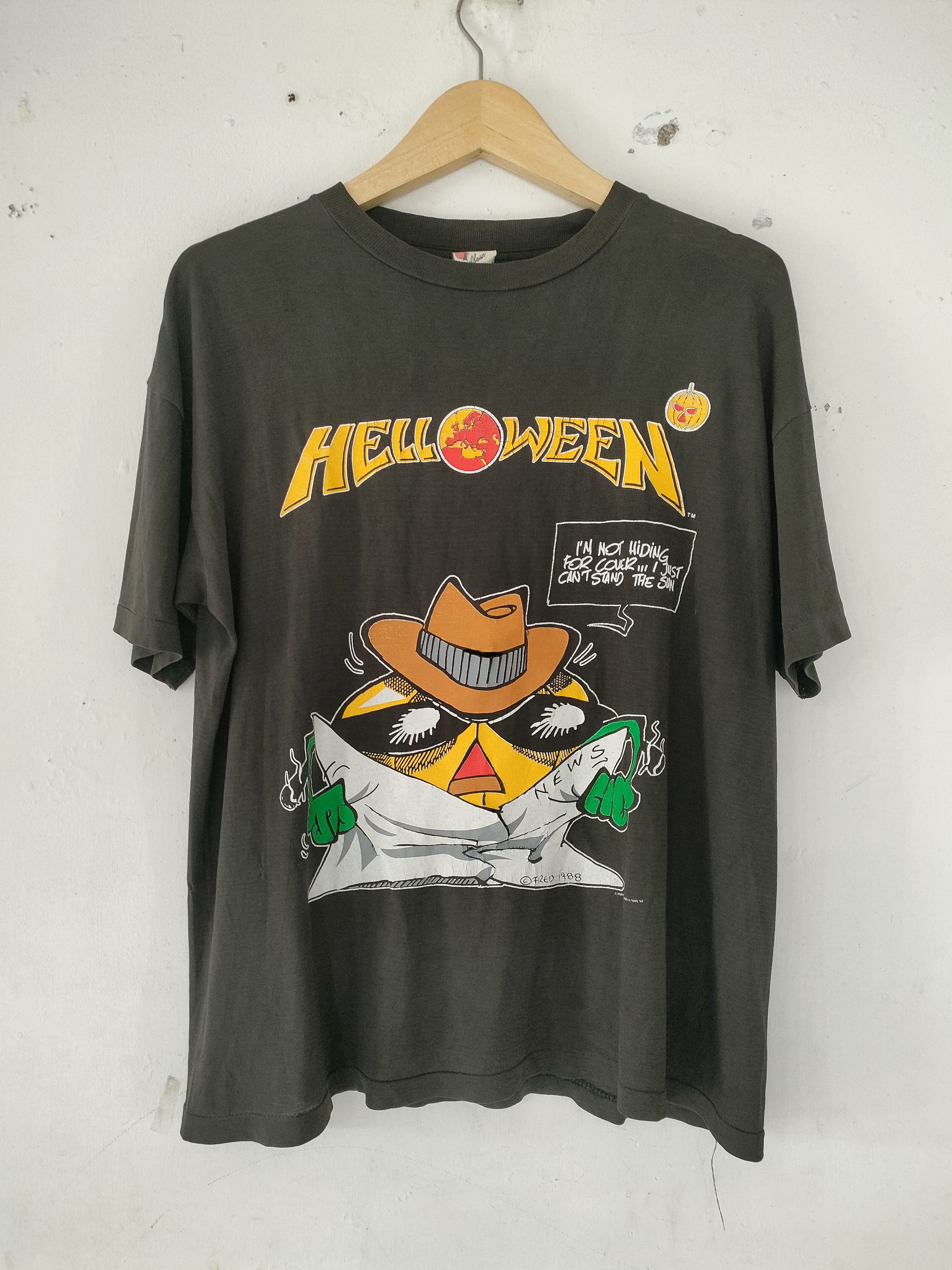 Band Tees × Very Rare × Vintage Vintage Thrash Helloween Band 80s 