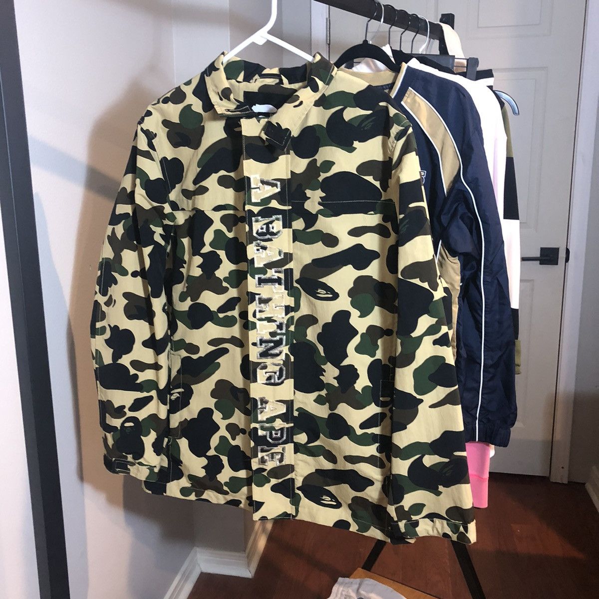 Bape Coach Rain Jacket First Yellow Camo Size US L / EU 52-54 / 3 - 1 Thumbnail