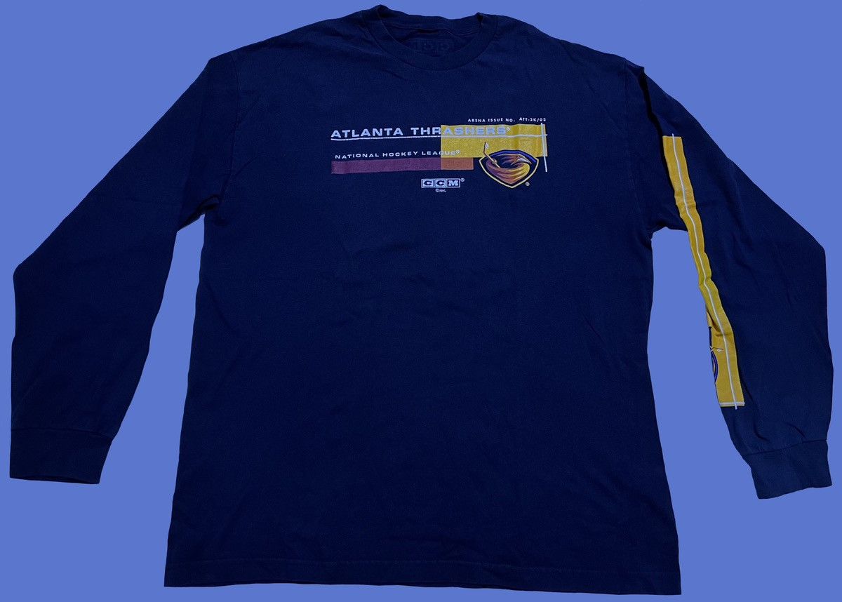 Ccm NHL Atlanta Thrashers Long Sleeve Tee Size US XL / EU 56 / 4 - 2 Thumbnail