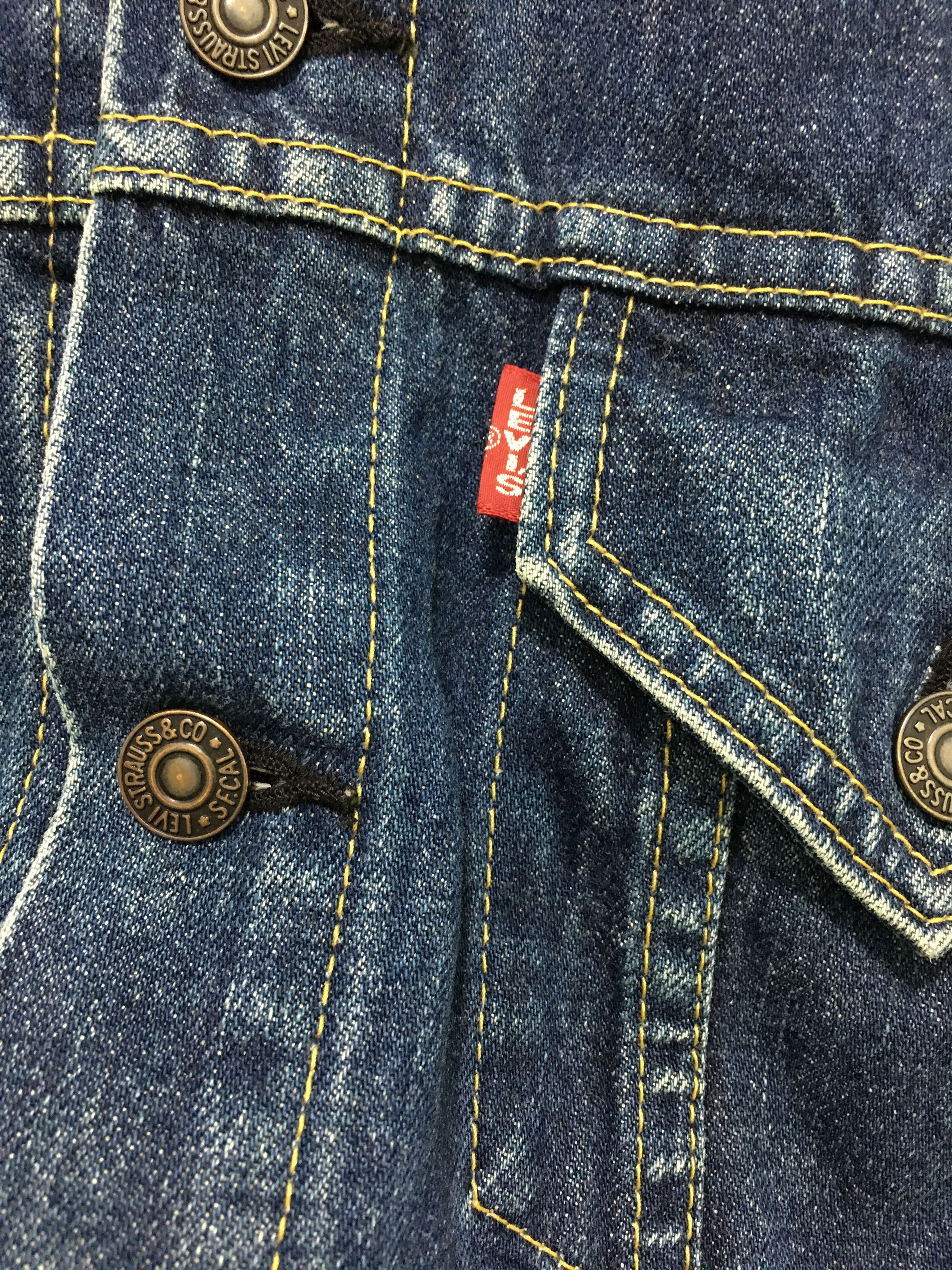 Vintage 90s Japan Levi's Trucker Denim Jacket 71557 Model