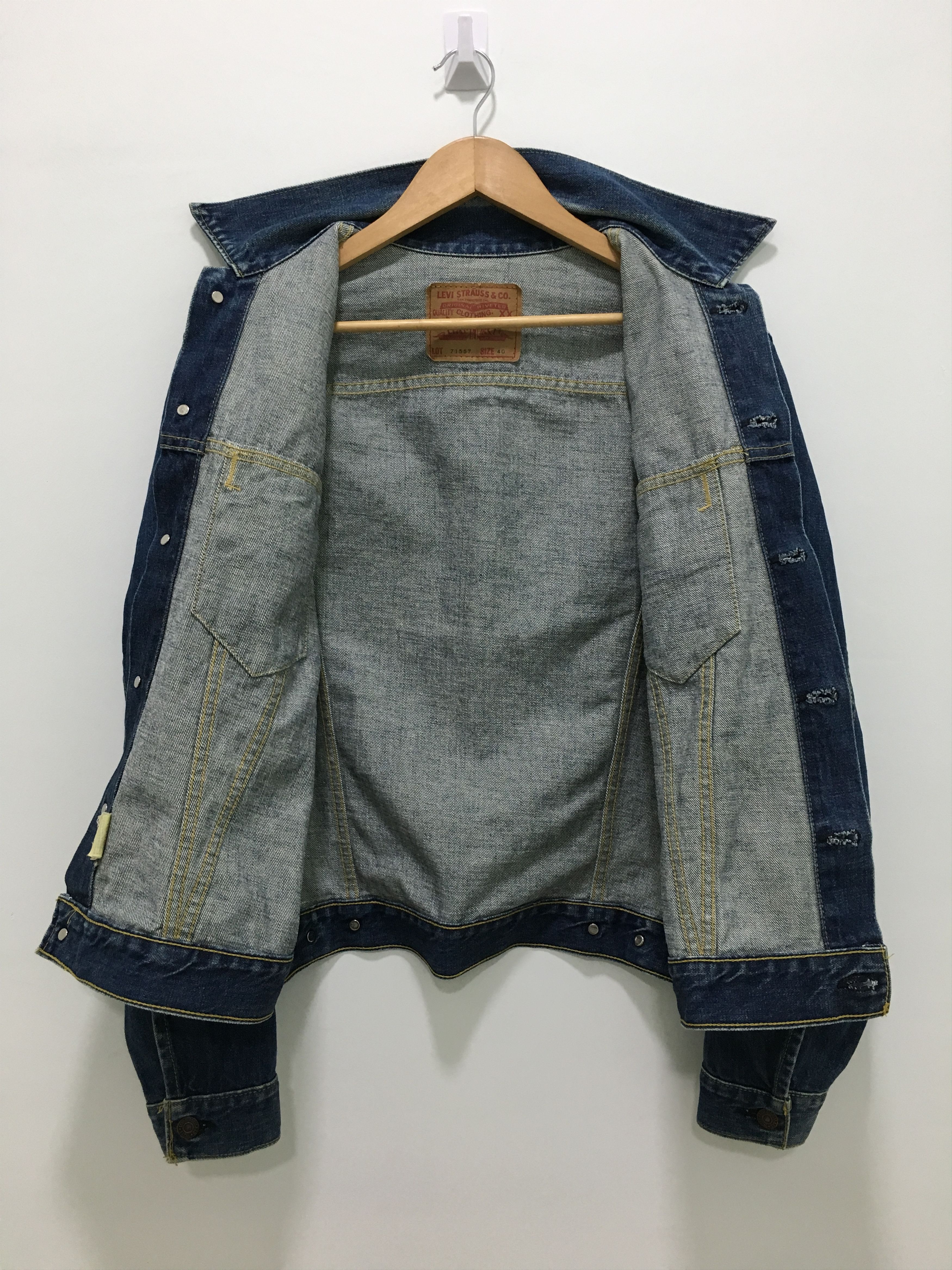 LEVI’S / 90's 71557 557XX denim jacket Vintage Levi's Lot 71557 Size 40 Denim Jacket - Etsy