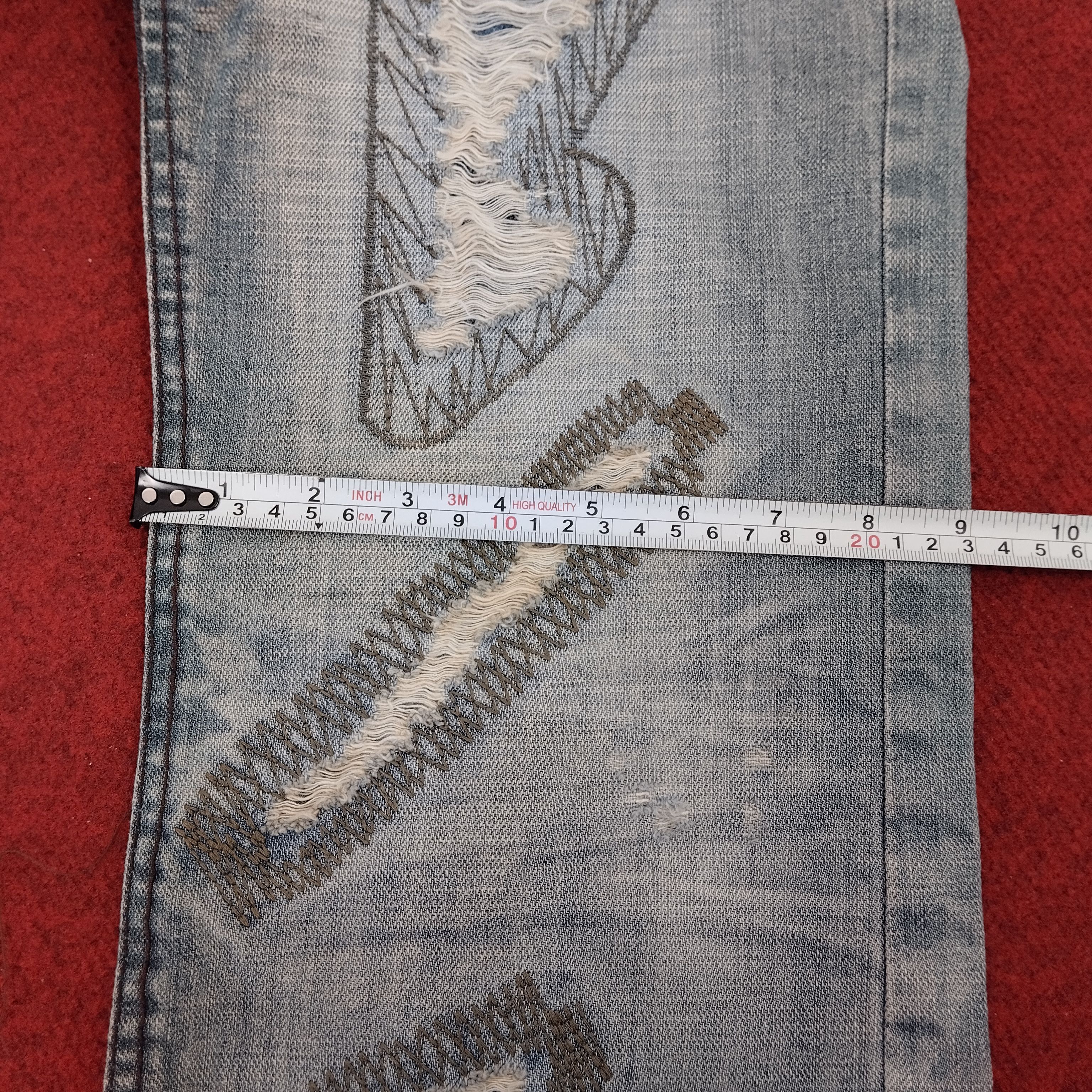 Energie × Vintage ENERGIE Distressed Japaness Fashion Style Denim Jeans Size US 35 - 15 Thumbnail