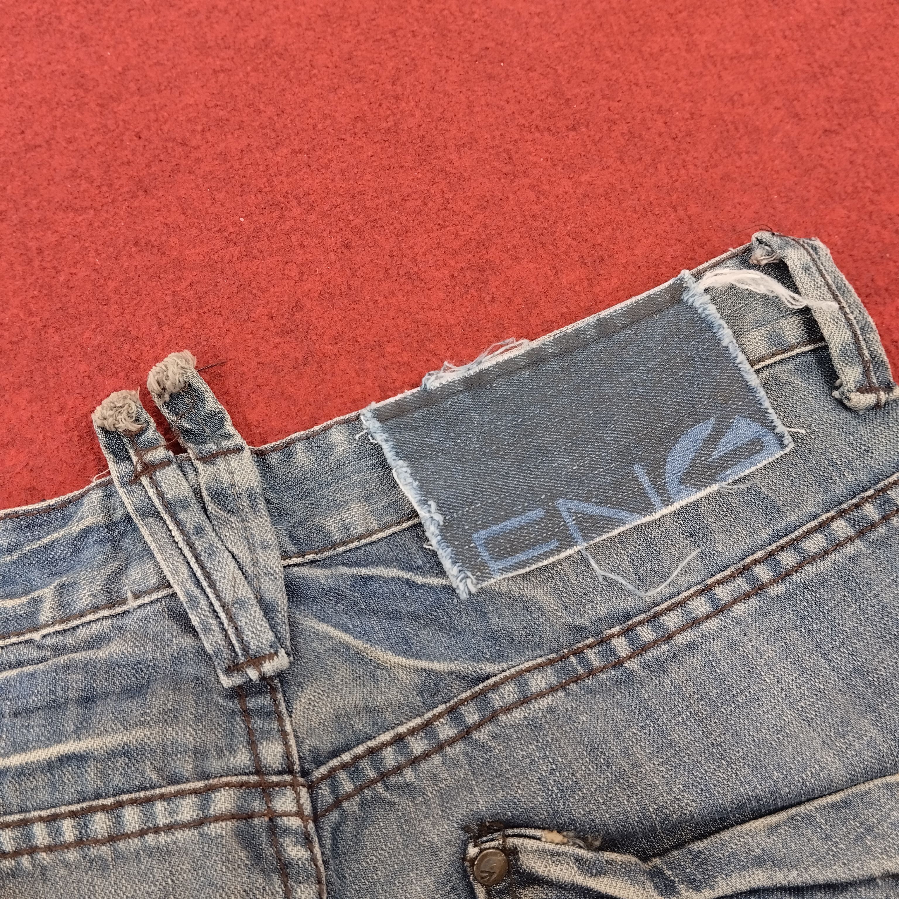 Energie × Vintage ENERGIE Distressed Japaness Fashion Style Denim Jeans Size US 35 - 7 Thumbnail