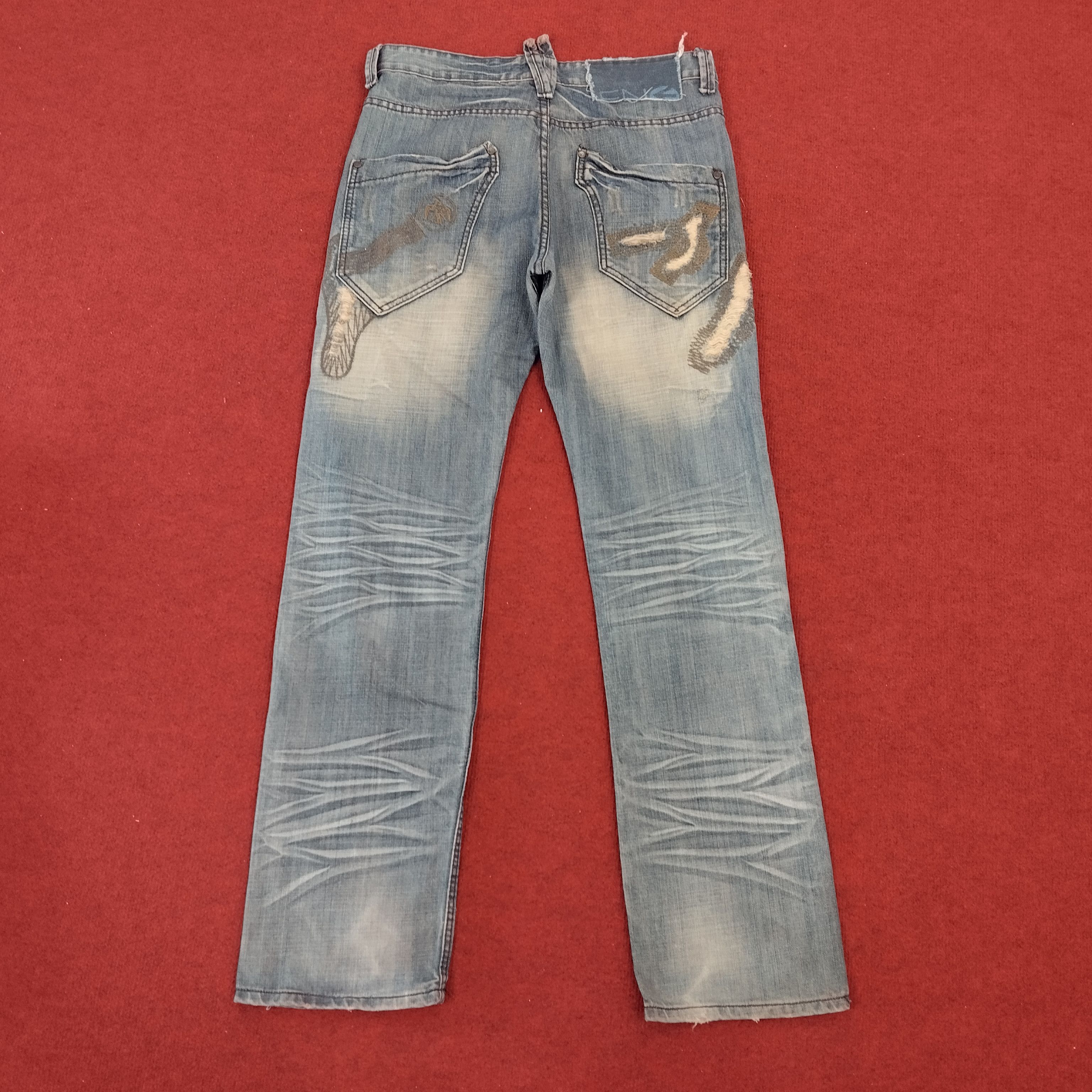Energie × Vintage ENERGIE Distressed Japaness Fashion Style Denim Jeans Size US 35 - 2 Thumbnail