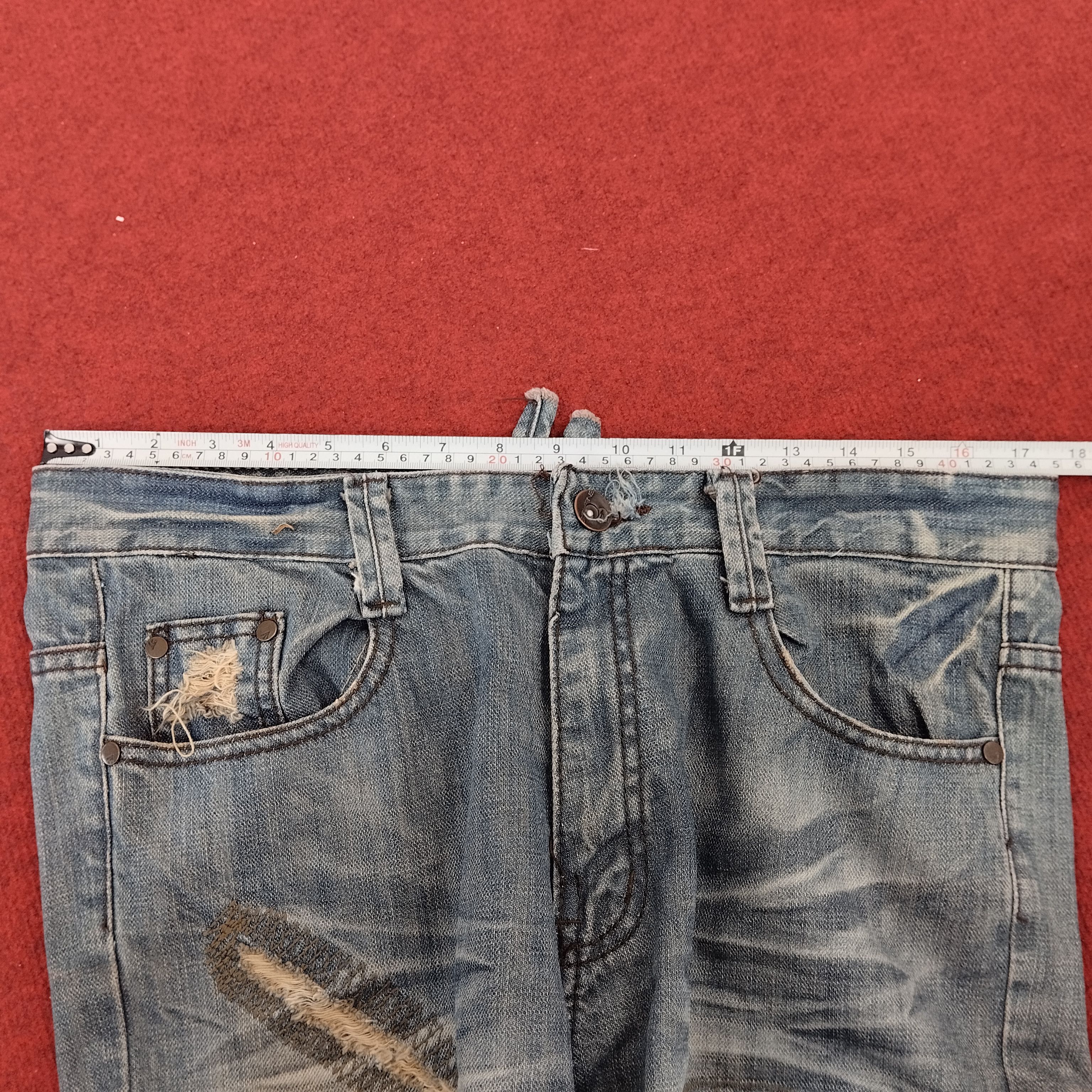 Energie × Vintage ENERGIE Distressed Japaness Fashion Style Denim Jeans Size US 35 - 12 Thumbnail