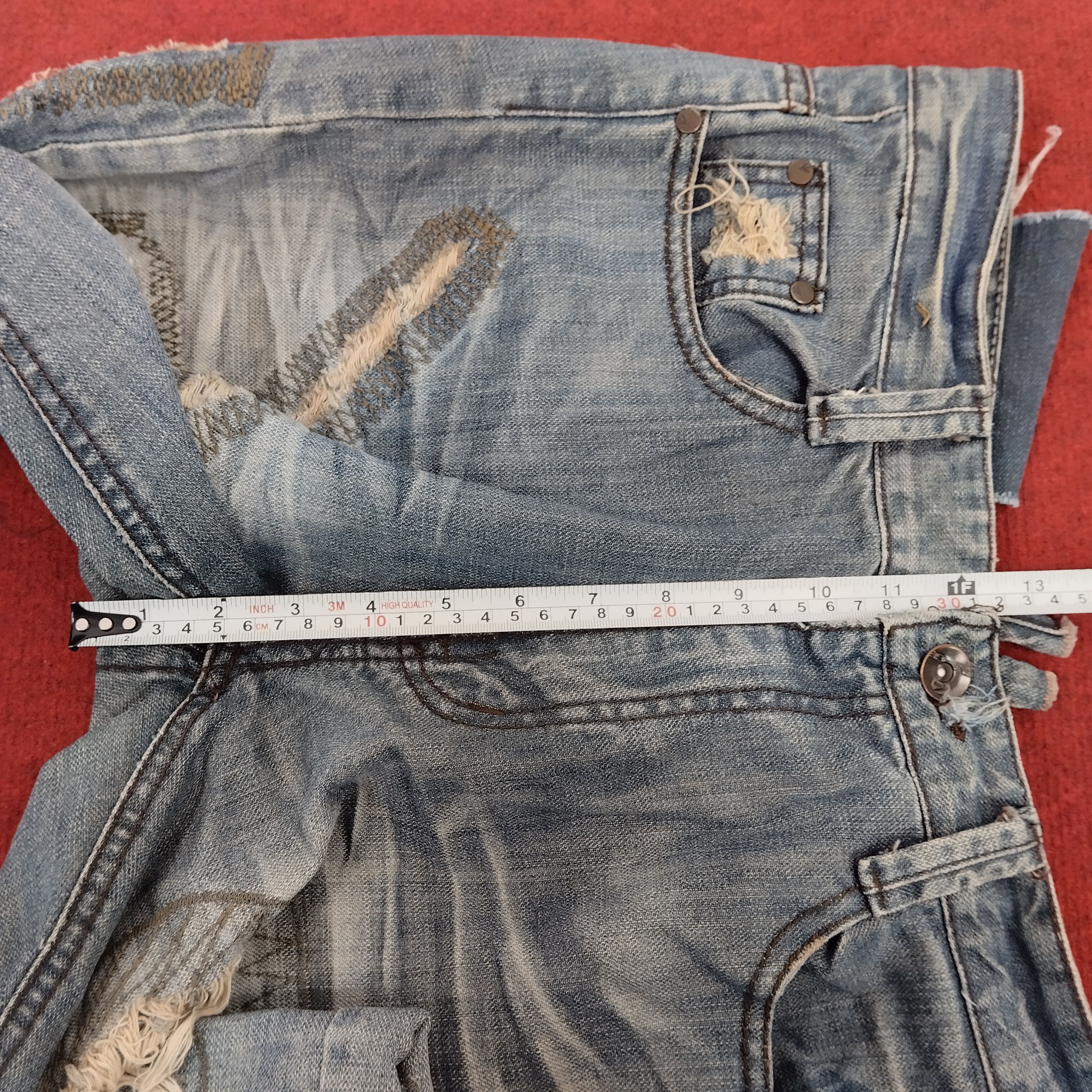 Energie × Vintage ENERGIE Distressed Japaness Fashion Style Denim Jeans Size US 35 - 13 Thumbnail