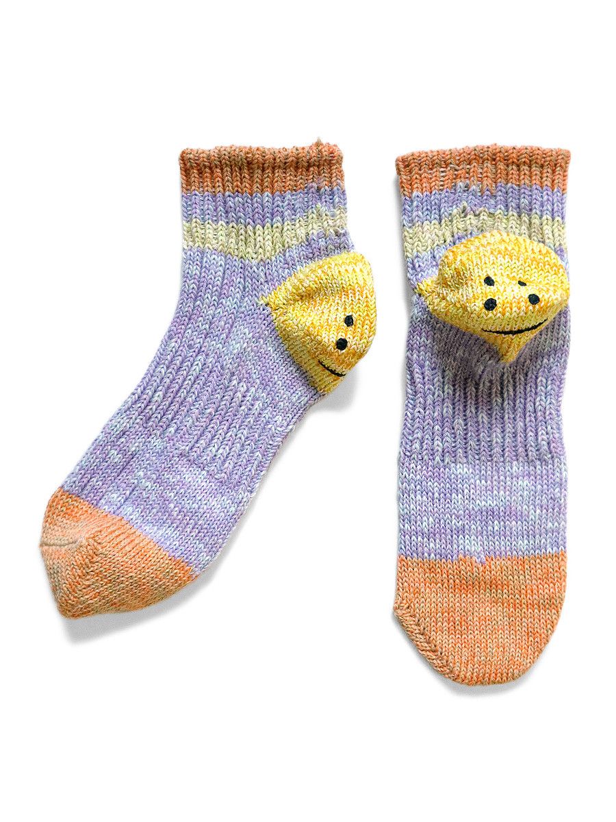 Kapital Kapital 60 IVY Rainbowy Smile Happy Heel Socks Size ONE SIZE - 1 Preview