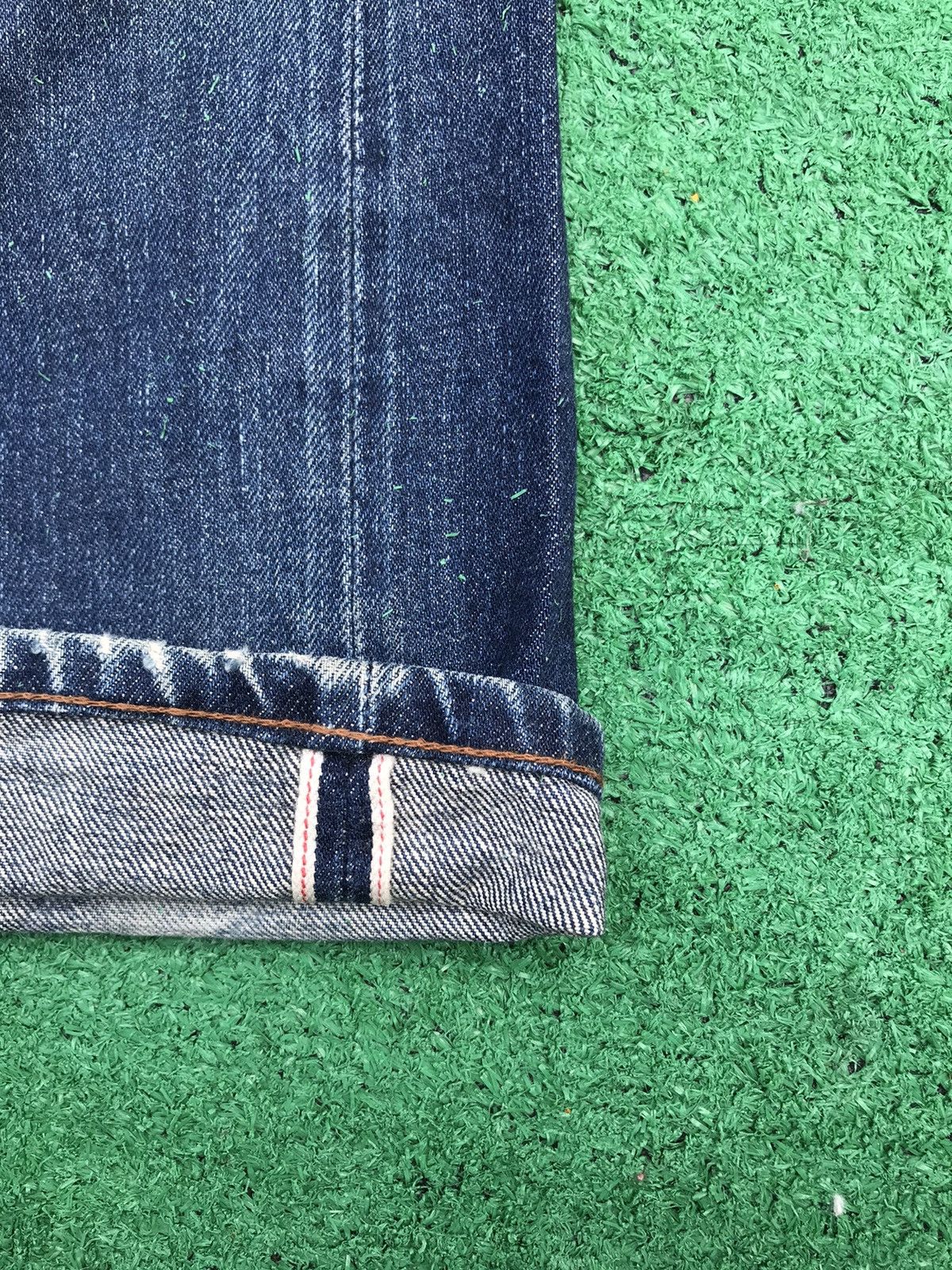 Japanese Brand Distress Raw Denim By Aba House Denim Size US 33 - 4 Thumbnail