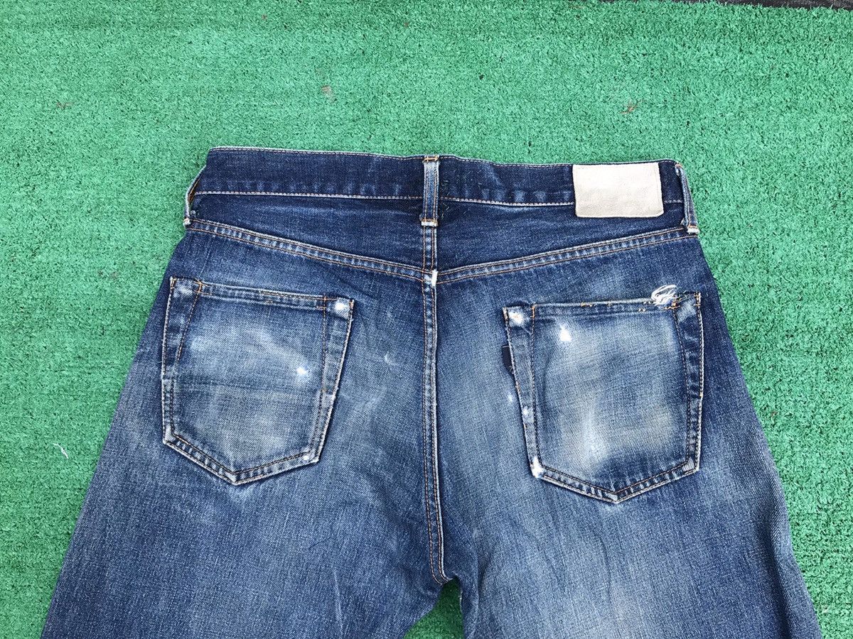 Japanese Brand Distress Raw Denim By Aba House Denim Size US 33 - 6 Thumbnail
