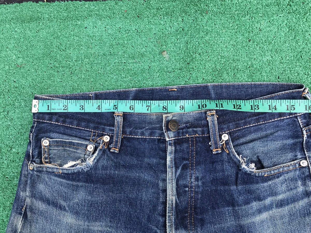 Japanese Brand Distress Raw Denim By Aba House Denim Size US 33 - 8 Thumbnail