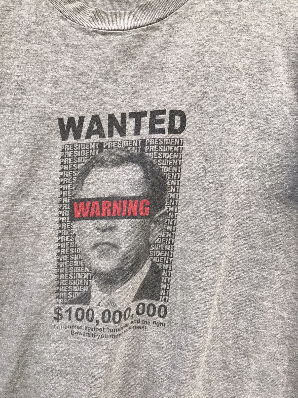 Vintage Parody President Bush Wanted Tee Size US M / EU 48-50 / 2 - 2 Thumbnail