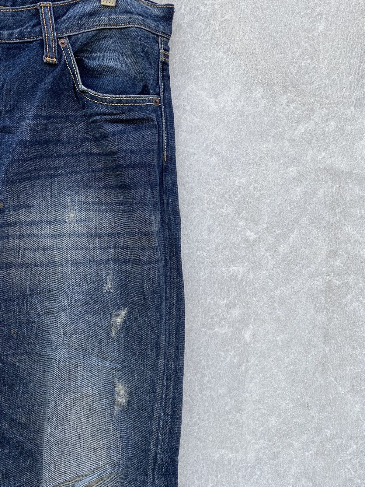 Japanese Brand Blue Denim By Gu Jeans Size US 37 - 4 Thumbnail