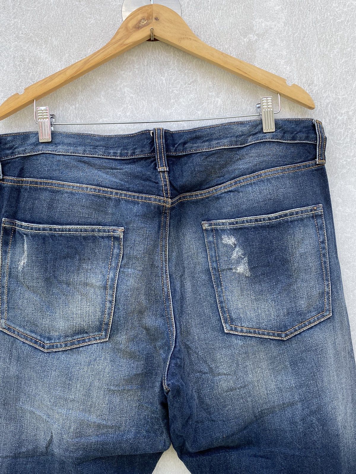 Japanese Brand Blue Denim By Gu Jeans Size US 37 - 6 Thumbnail