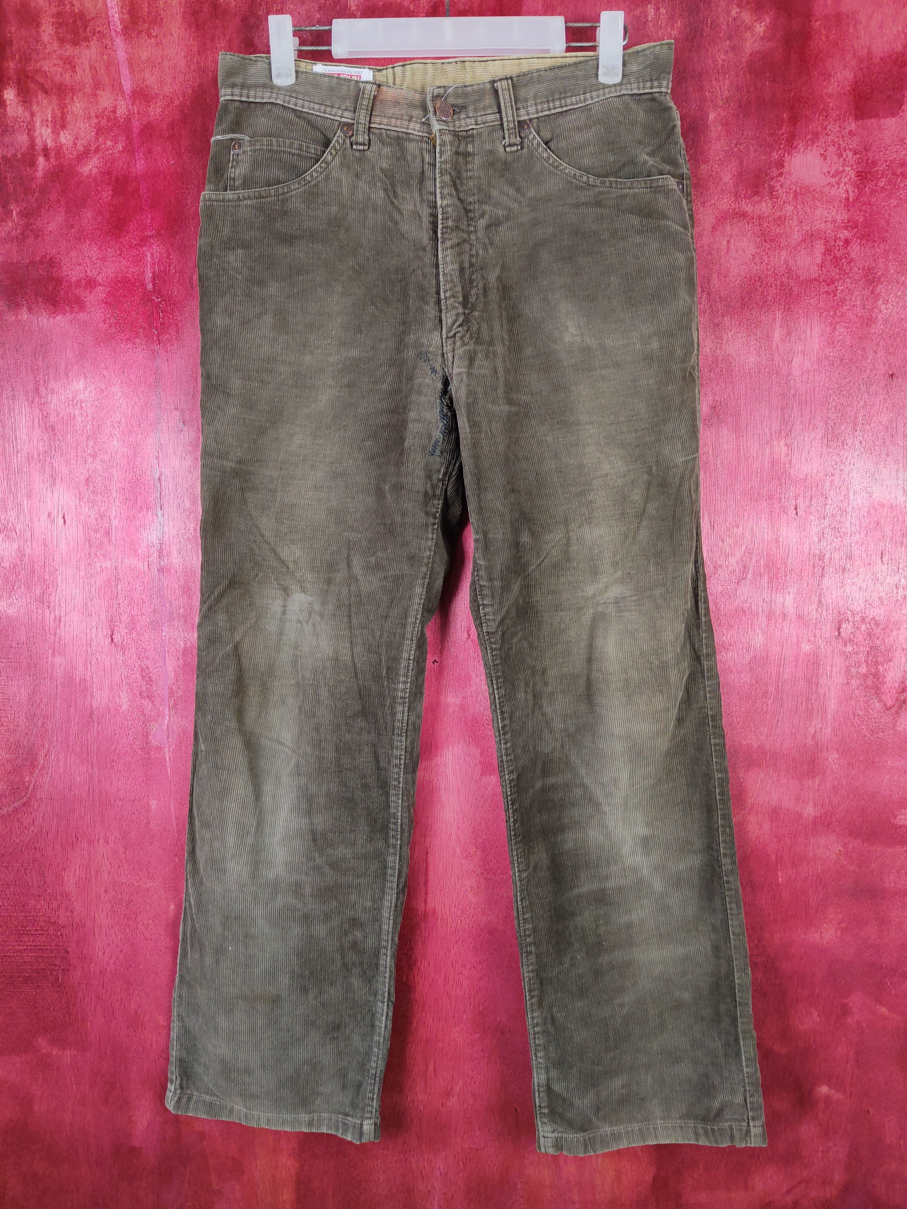 Big John Big John Brown corduroy cargo casual pants #4675 Size US 32 / EU 48 - 1 Thumbnail