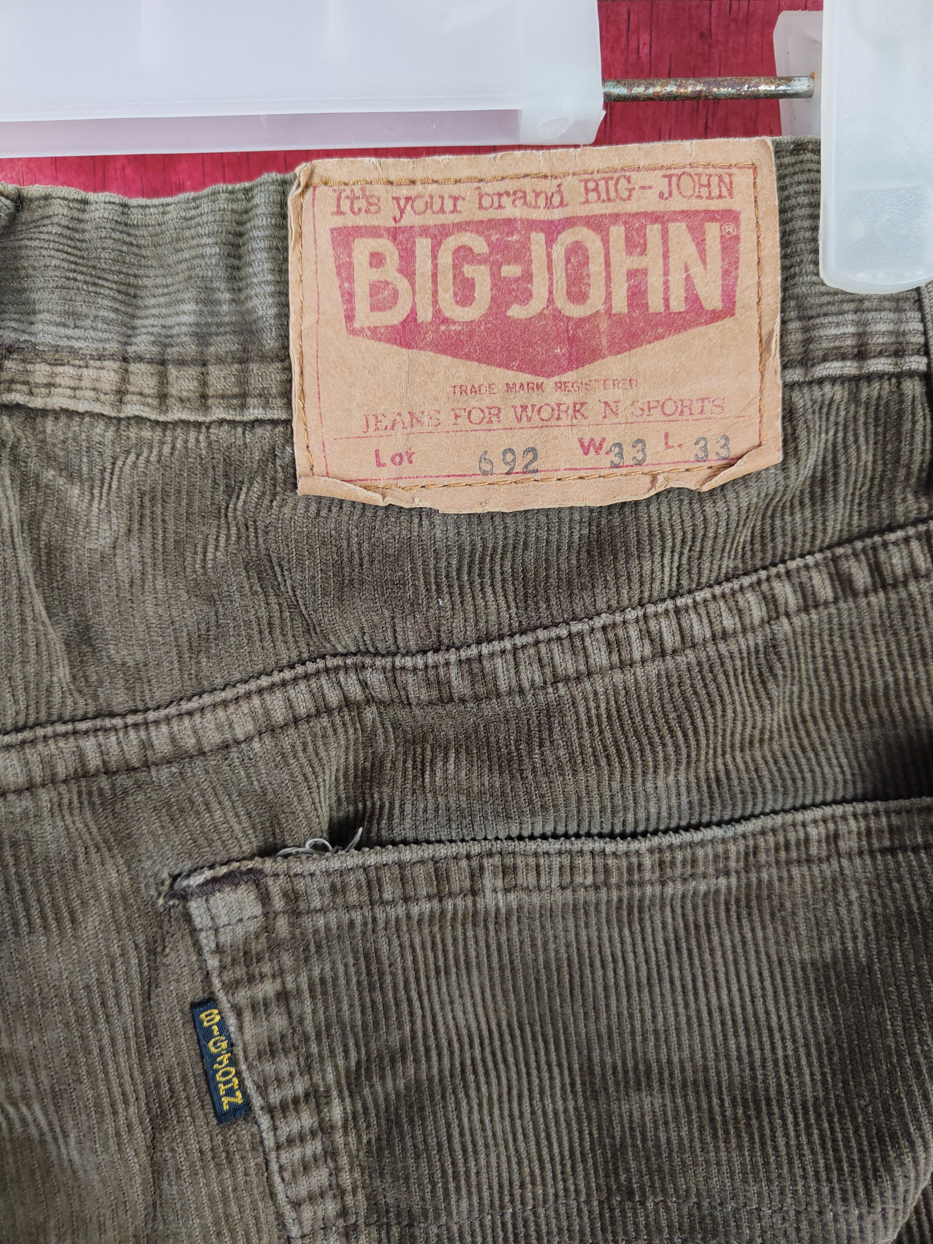 Big John Big John Brown corduroy cargo casual pants #4675 Size US 32 / EU 48 - 13 Thumbnail