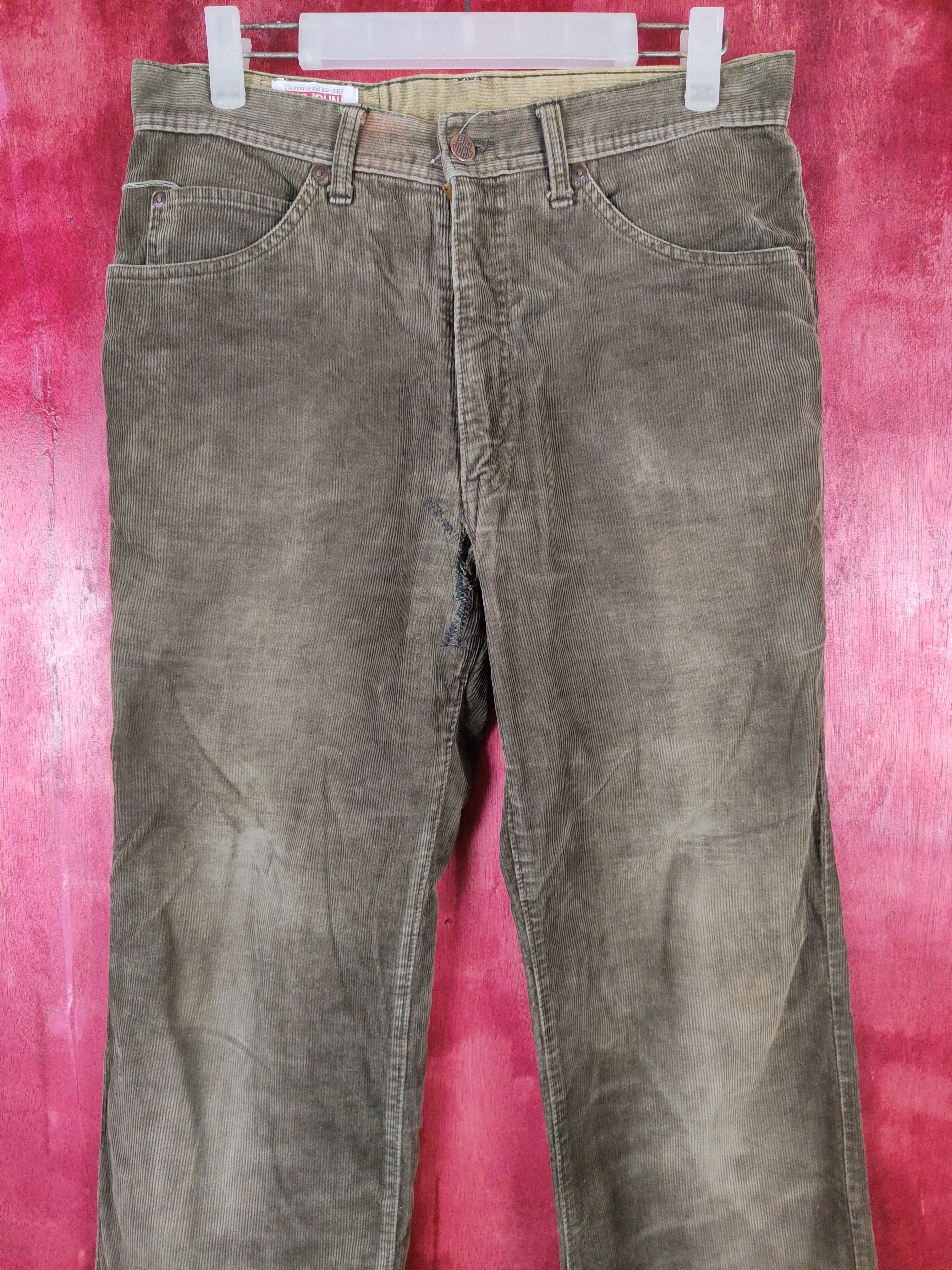 Big John Big John Brown corduroy cargo casual pants #4675 Size US 32 / EU 48 - 2 Thumbnail
