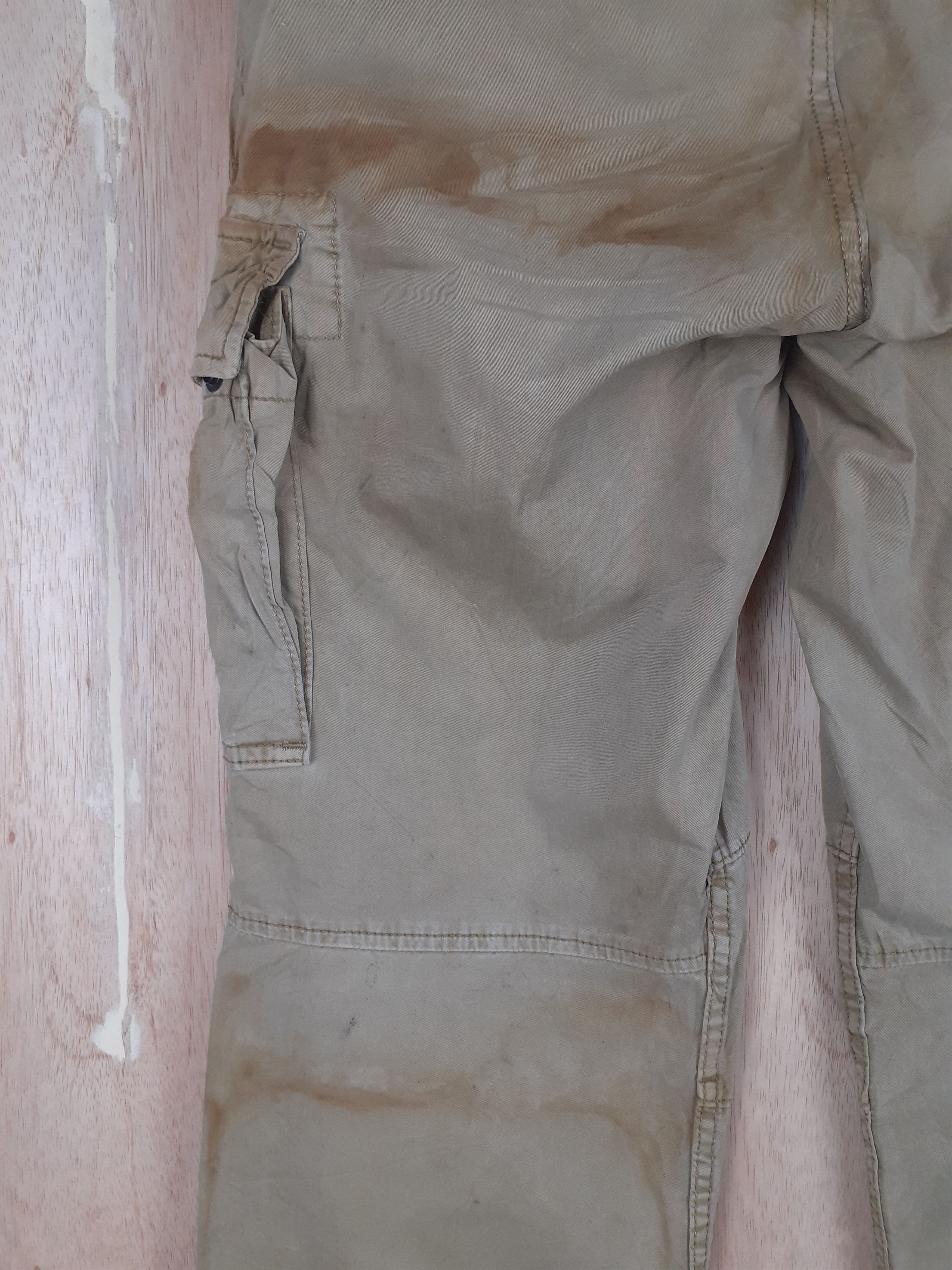 Japanese Brand Uniqlo light brown multipocket tactical cargo pant #S242 Size US 30 / EU 46 - 15 Thumbnail