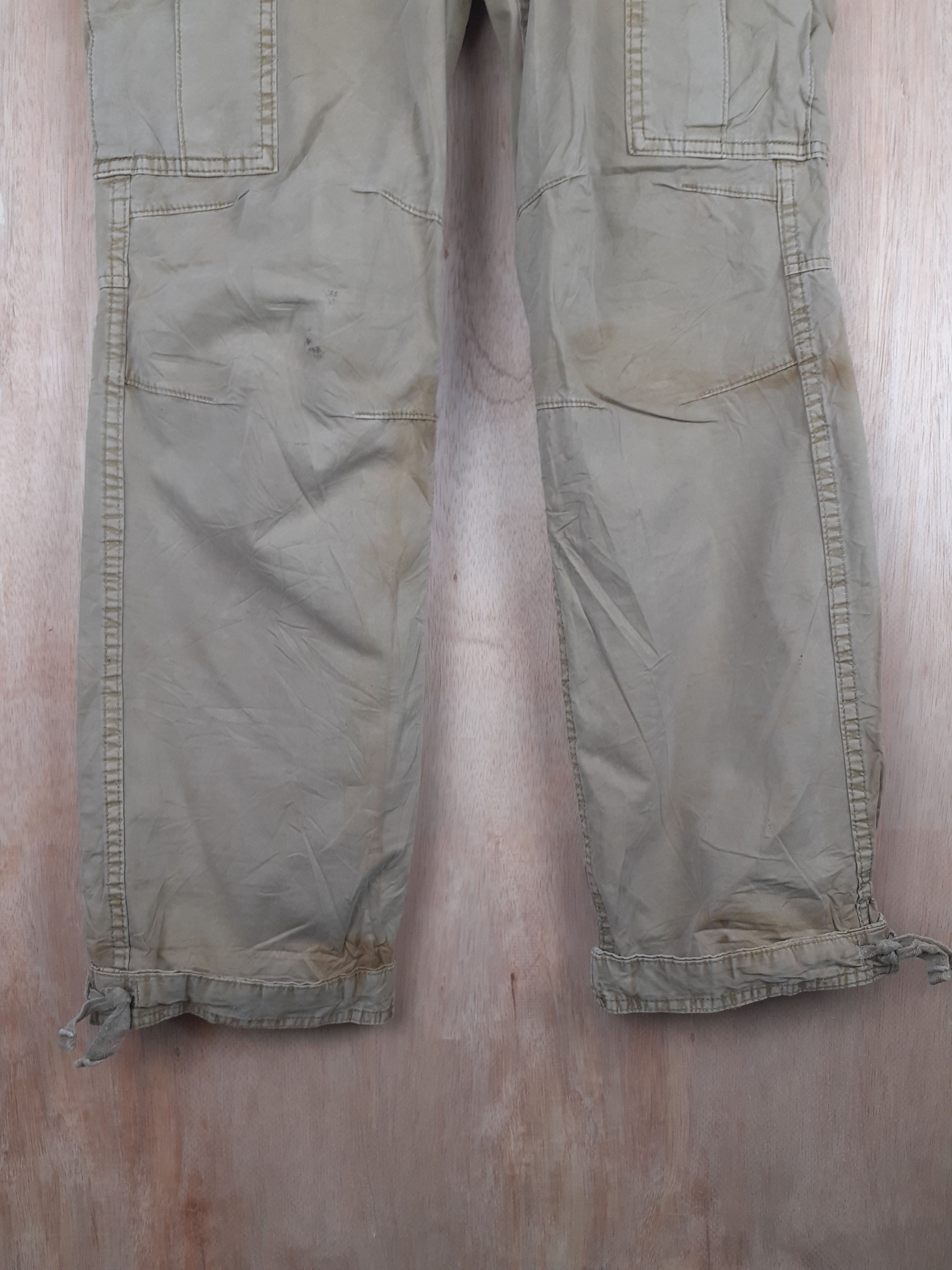 Japanese Brand Uniqlo light brown multipocket tactical cargo pant #S242 Size US 30 / EU 46 - 3 Thumbnail