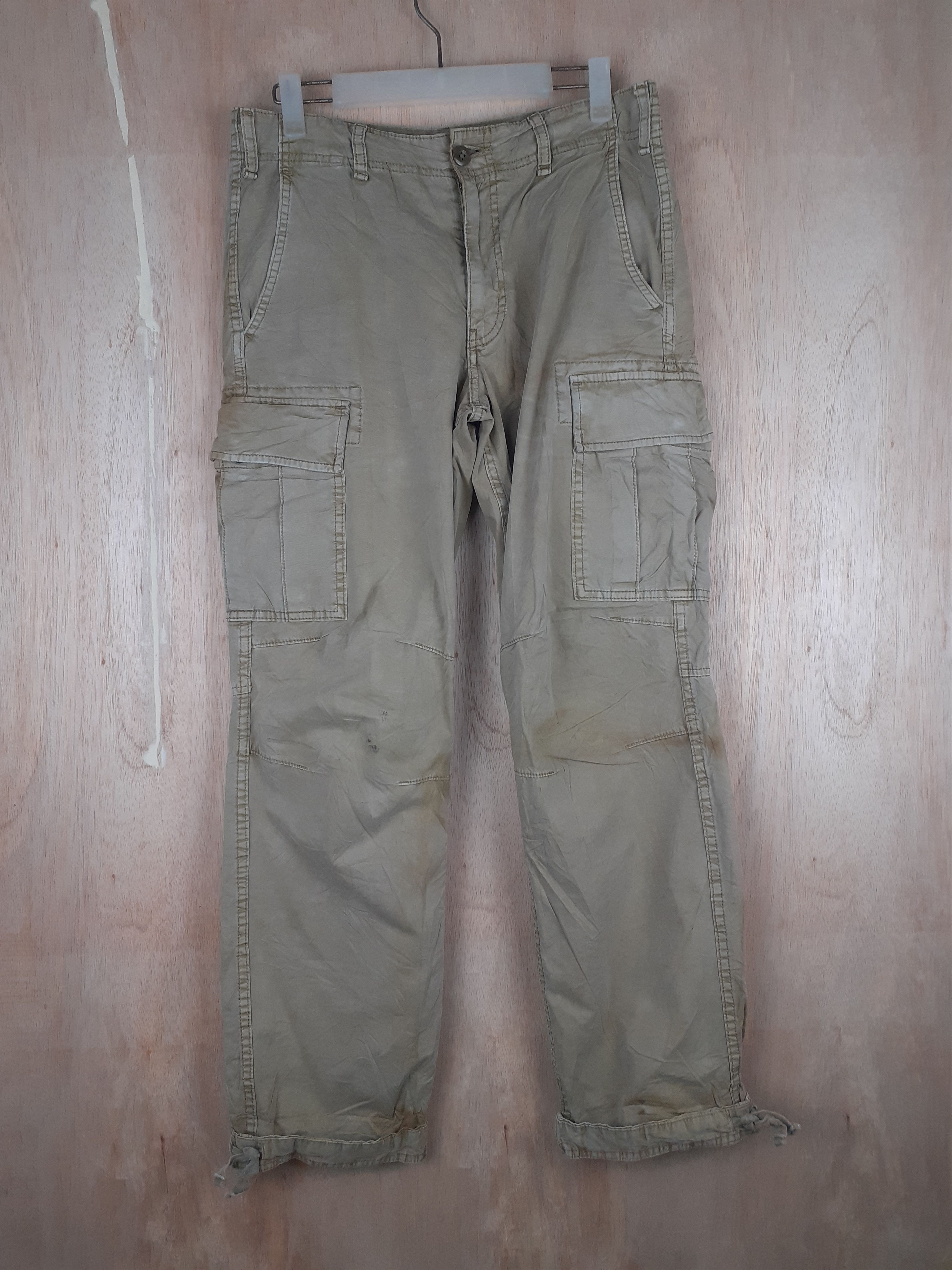 Japanese Brand Uniqlo light brown multipocket tactical cargo pant #S242 Size US 30 / EU 46 - 1 Thumbnail